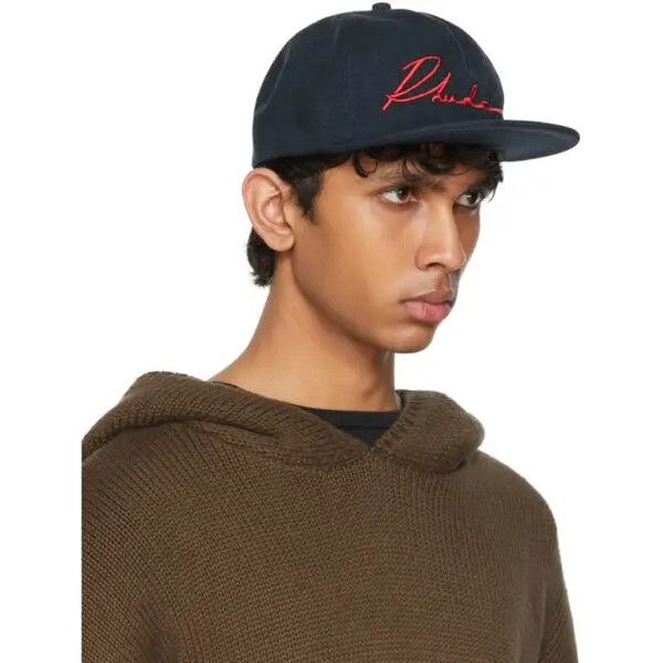 Rhude o1wfsh0625 Size: OS / Cursive Logo Cap / Hat in Black Size ONE SIZE - 2 Thumbnail
