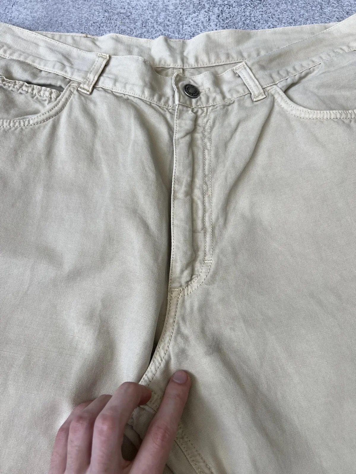 Designer × Loro Piana × Vintage Vintage Men's Loro Piana Cotton Chino Pants Beige Size US 32 / EU 48 - 6 Thumbnail