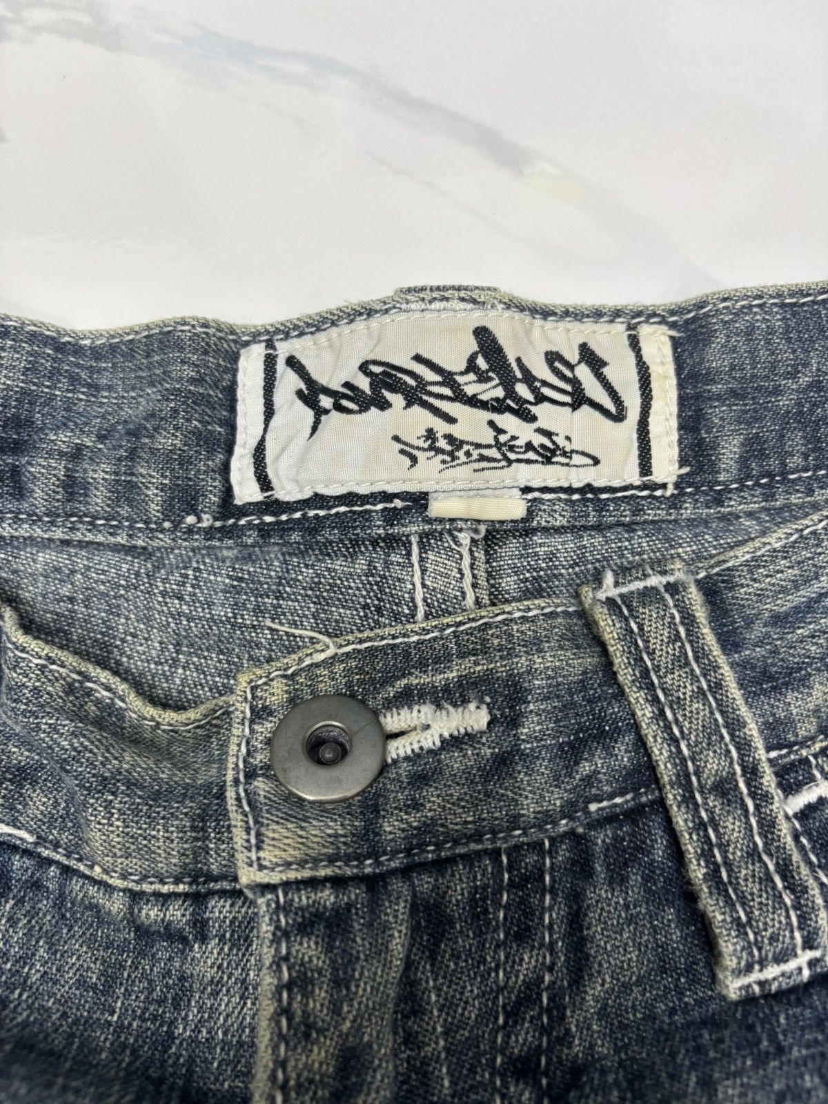 Le Grande Bleu (L.G.B.) BAGGY JEAN FOURSEASON DIRTY JEWEL SKATEBOARD DENIM JEAN Size US 36 / EU 52 - 9 Thumbnail