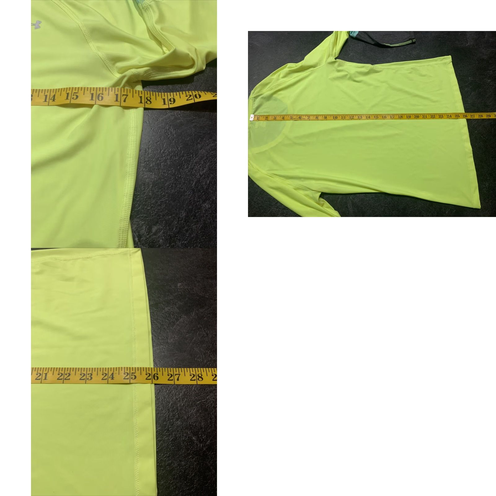 Under Armour Under Armour HeatGear Women's Medium Yellow Long Sleeve Crew Neck Performance T-Shirt Size M / US 6-8 / IT 42-44 - 8 Thumbnail