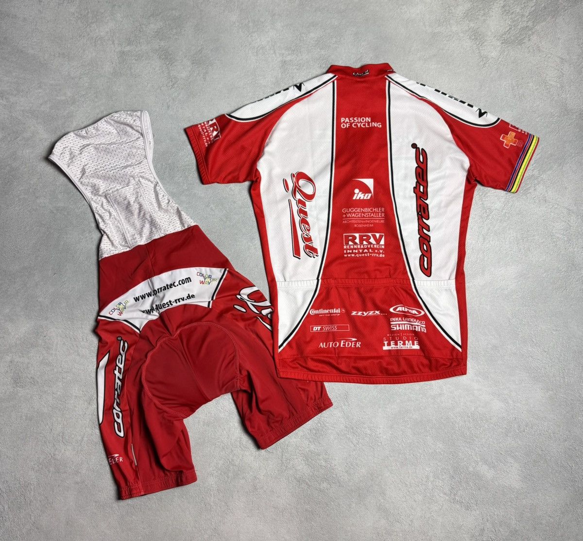Other Corratec-Quest Cycling Jersey Bike Shirt Jersey+Shorts Size US L / EU 52-54 / 3 - 4 Thumbnail