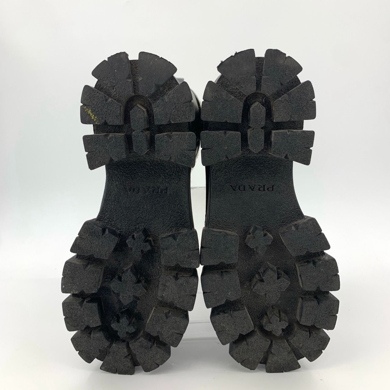 Prada Prada Lamb Fur-Lined Black Thick-Soled Mid-Calf Boots, Size Size US 7 / IT 37 - 6 Thumbnail
