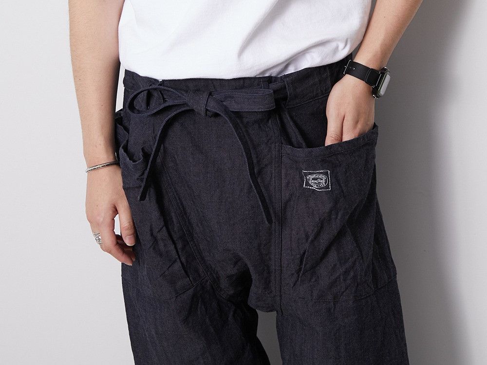 Snow Peak SNOW PEAK ORGANIC COTTON DENIM NORAGI TROUSERS Size US 32 / EU 48 - 2 Thumbnail
