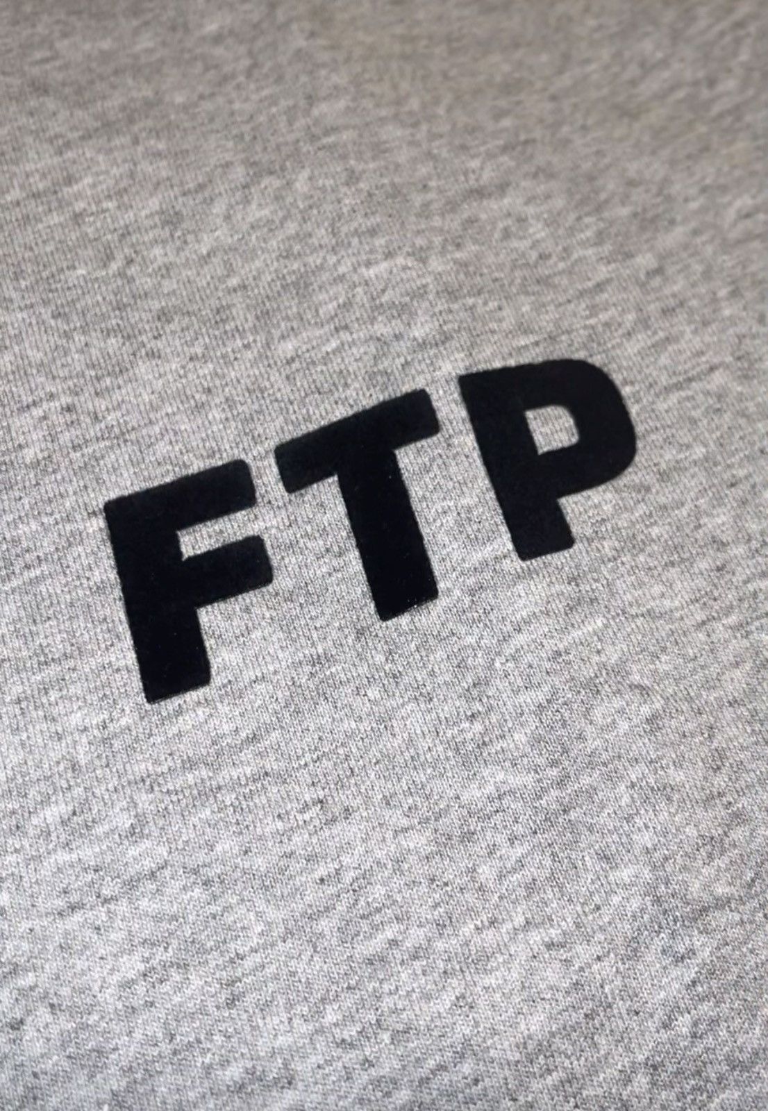 Fuck The Population FTP Flocked Logo T Shirt Heather Gray Size Medium Brand New Size US M / EU 48-50 / 2 - 4 Thumbnail