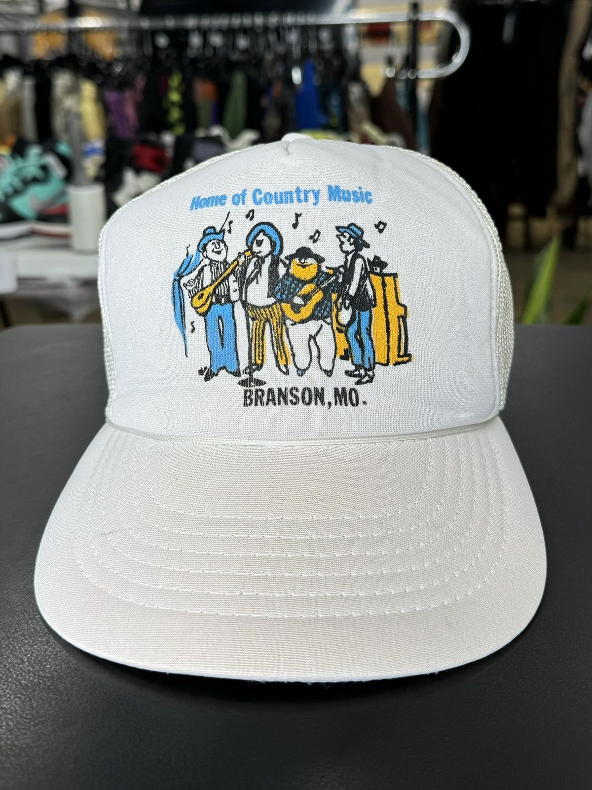 Vintage Vintage Home Of Country Music Branson, MO Music Trucker cap Size ONE SIZE - 3 Thumbnail