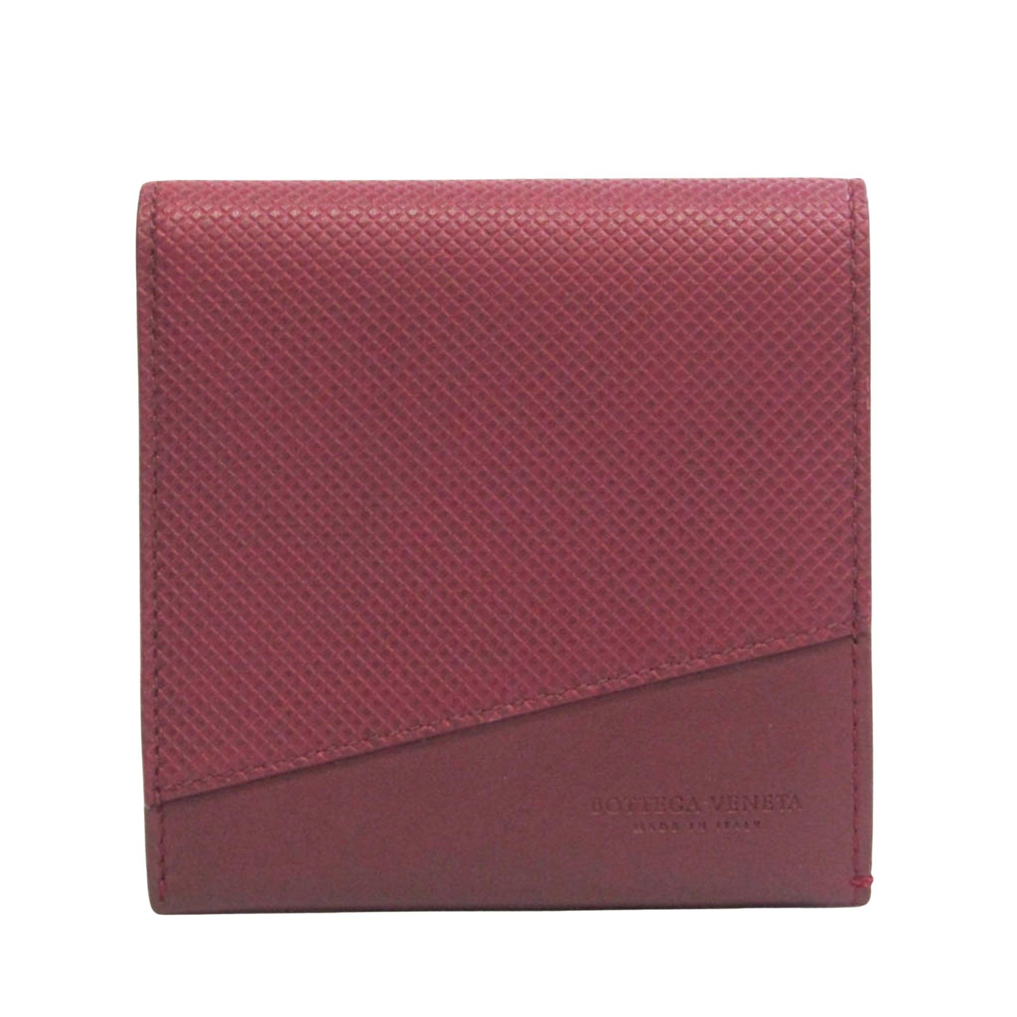 Bottega Veneta Burgundy Leather Wallet (Pre-Owned) Size ONE SIZE - 1 Thumbnail