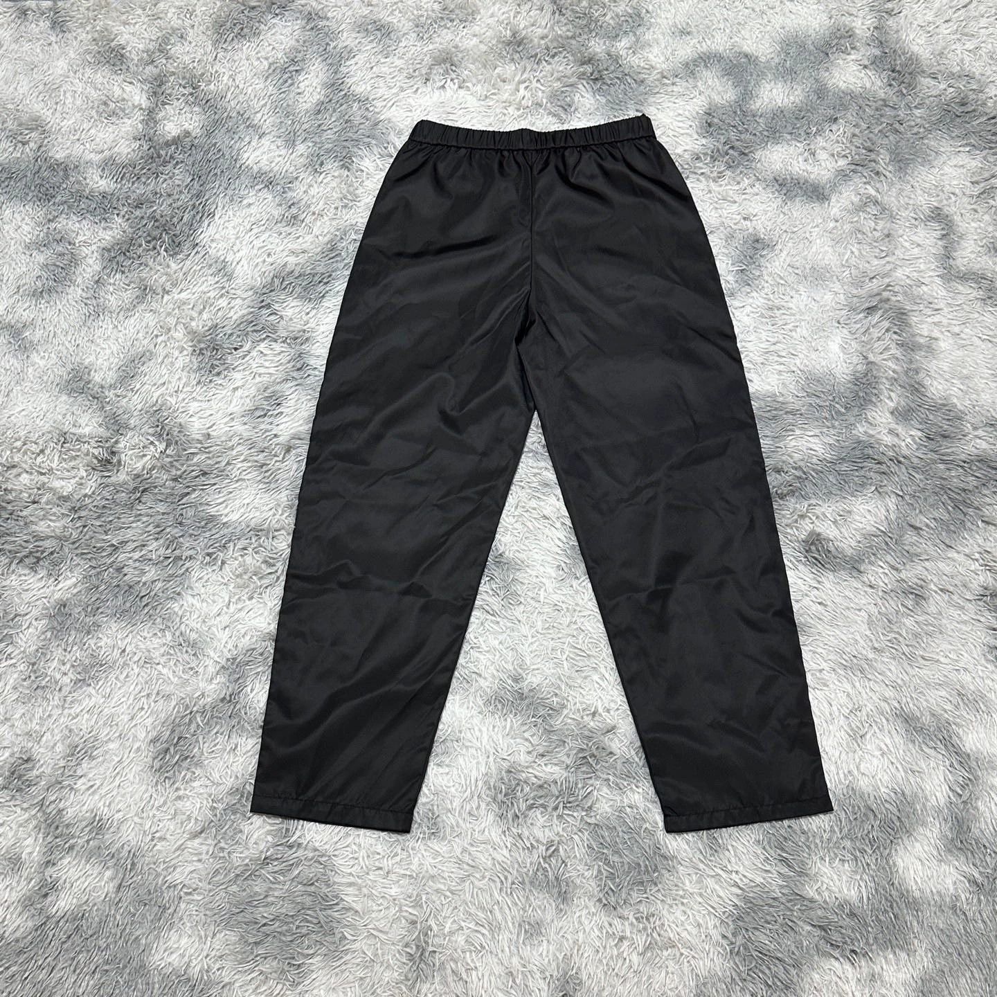 Prada prada black side zipper nylon pants Size US 28 / EU 44 - 2 Thumbnail