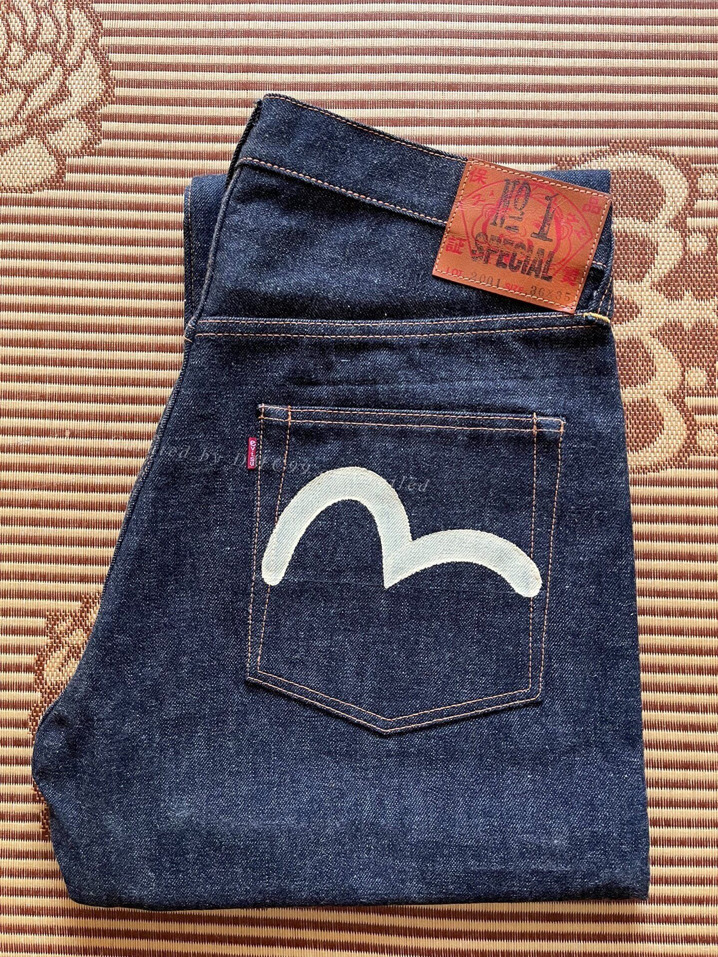 Evisu Evisu No1 2001 Pink Tab White Seagull Jeans Size US 36 / EU 52 - 1 Thumbnail