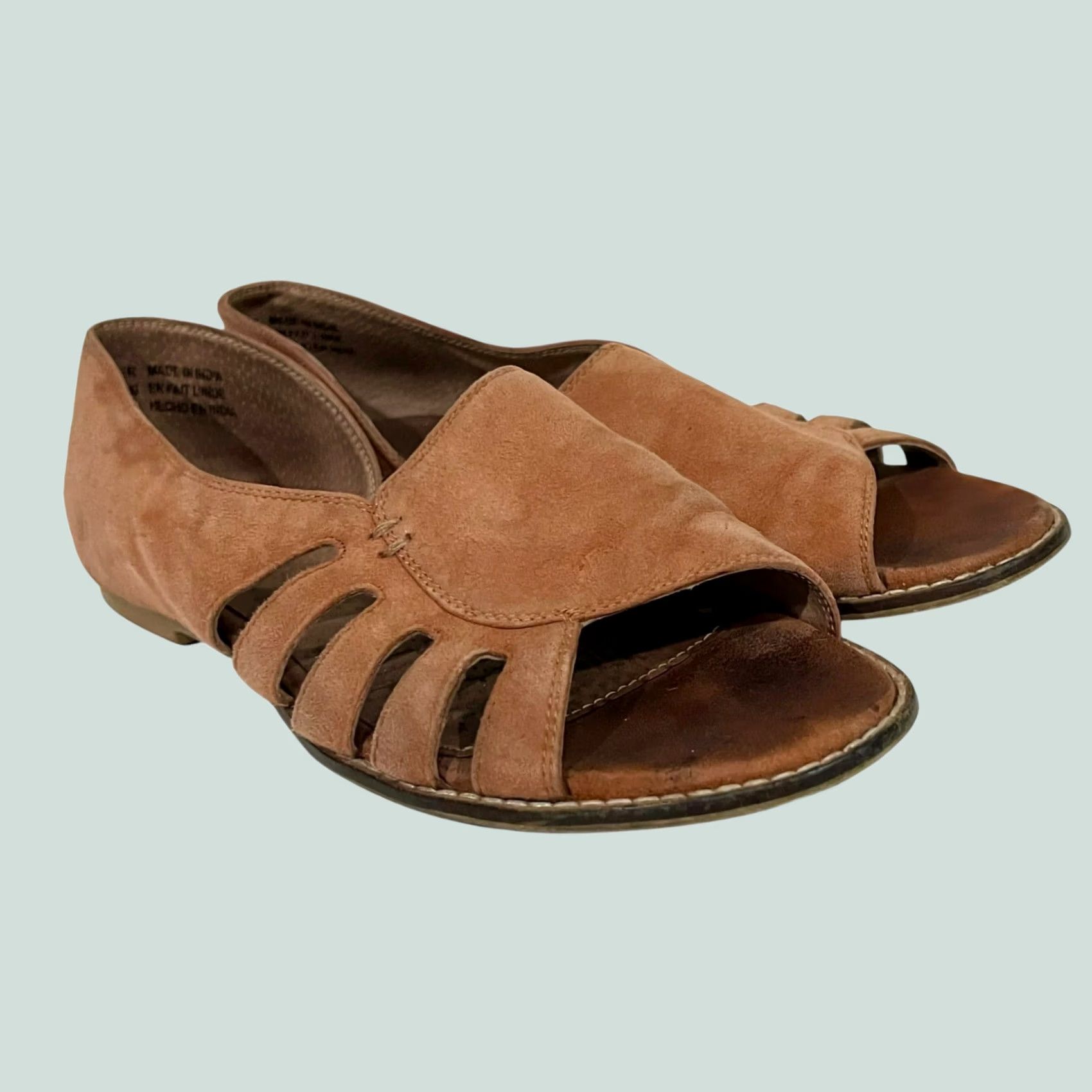 Seychelles Seychelles Radiant Flats Suede Sandals Slip On Women’s Sz 7 Pink Terracotta/Coral Sandals Flats Size US 7 / IT 37 - 1 Thumbnail