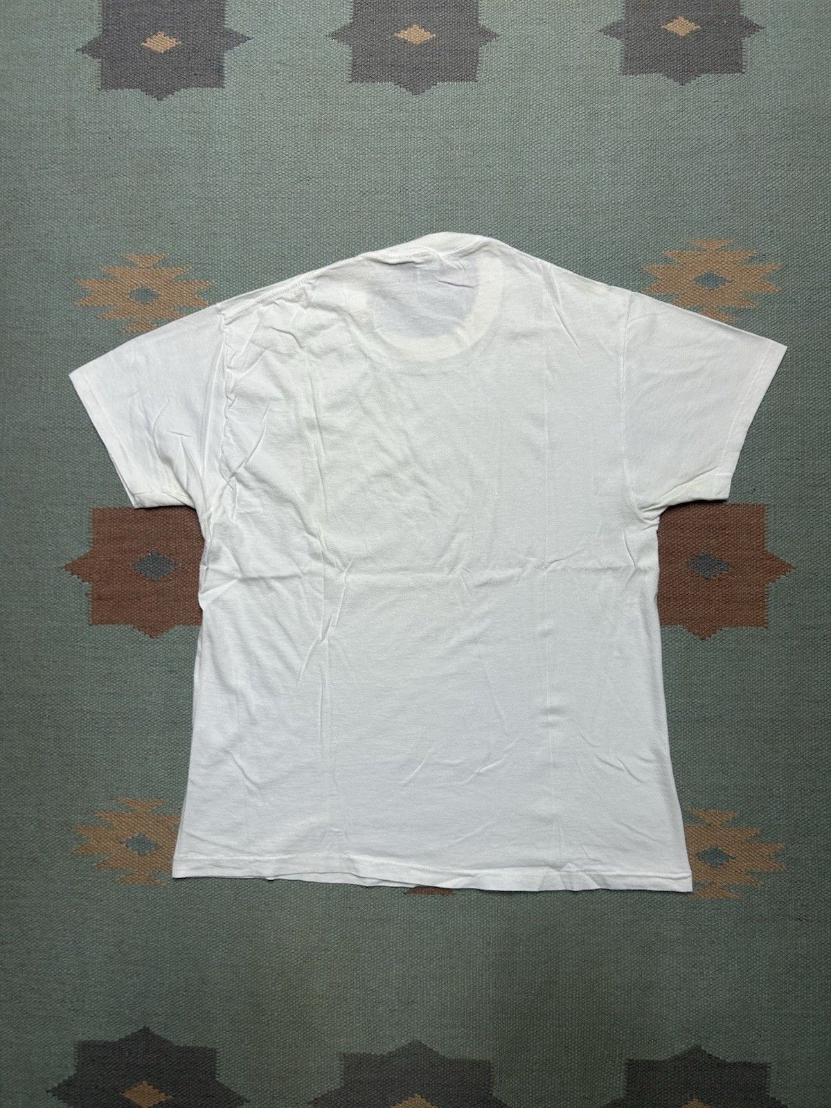 Vintage VTG blank white t shirt jockey cotton single stitch USA L Size US L / EU 52-54 / 3 - 6 Thumbnail