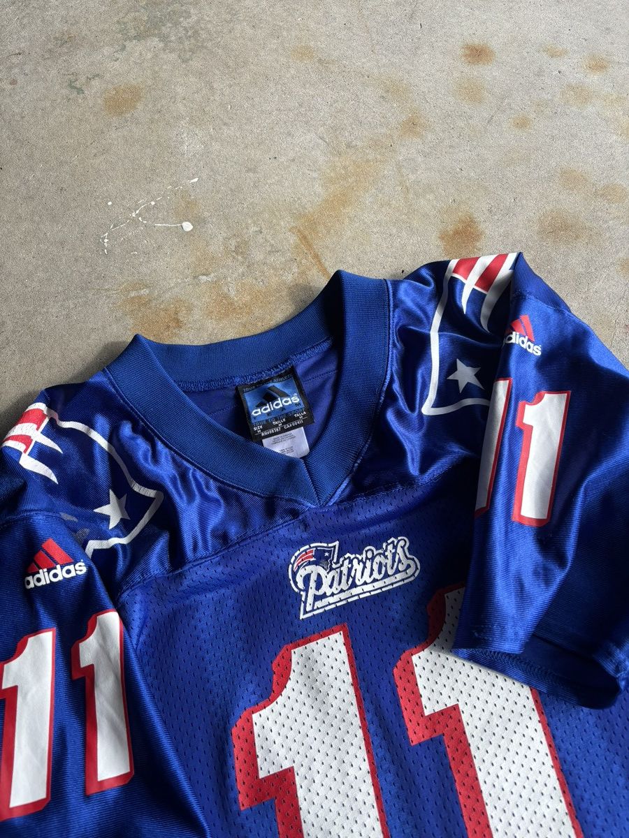 NFL Vintage 90s New England Patriots Bledsoe Jersey Size US M / EU 48-50 / 2 - 7 Thumbnail