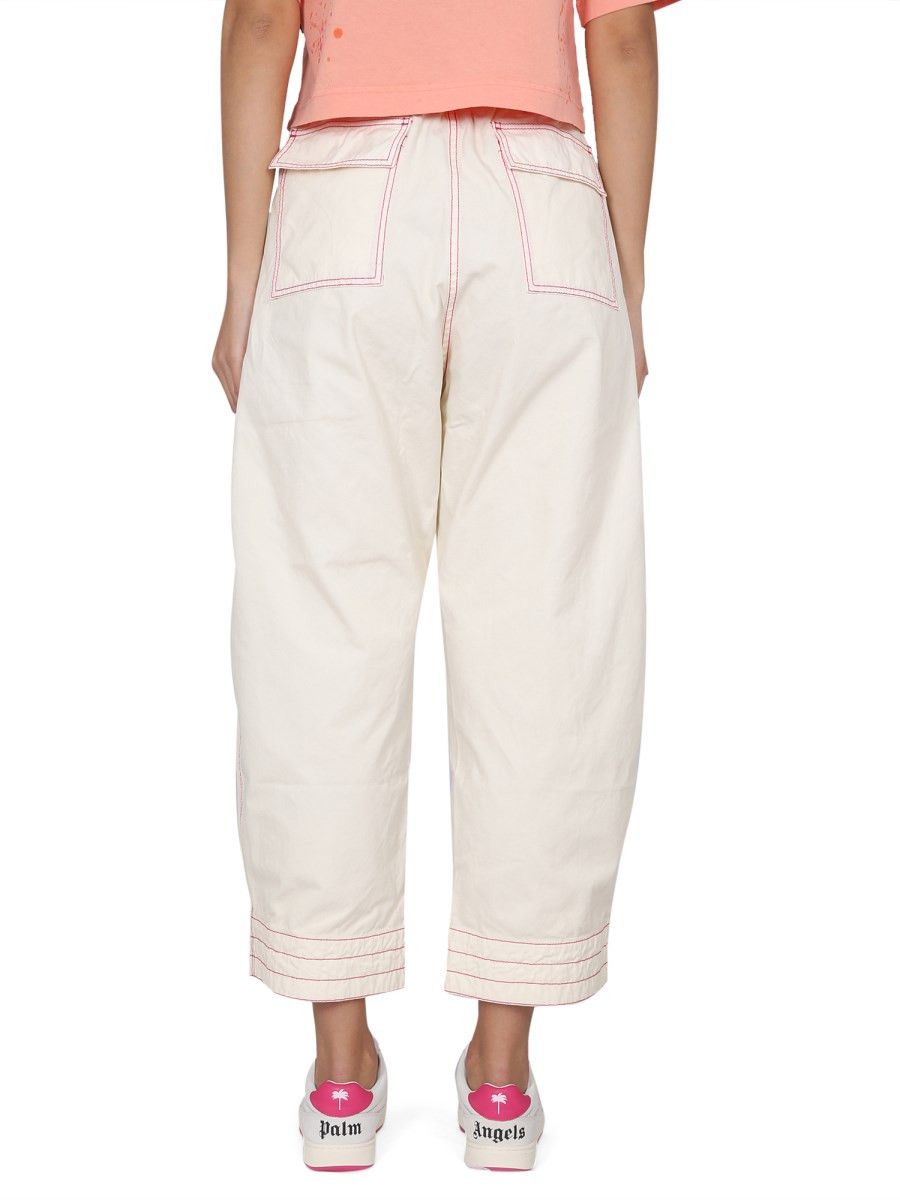 Palm Angels o1y1125 Sweatpant in Cream Size 27" / US 4 / IT 40 - 4 Thumbnail