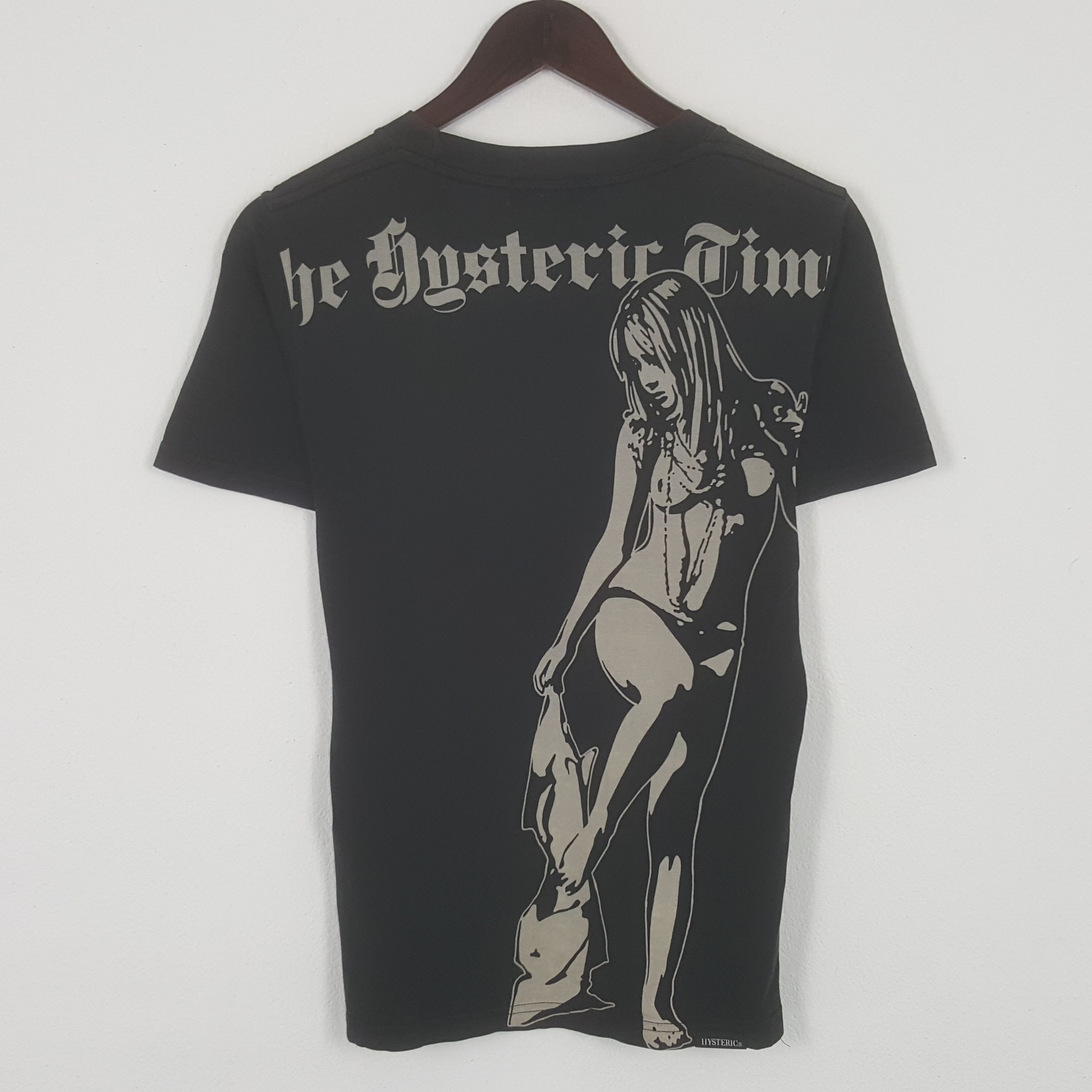 Pre-owned Hysteric Glamour X Vintage Hysteric Glamour The Hysteric Times Tshirt In Black