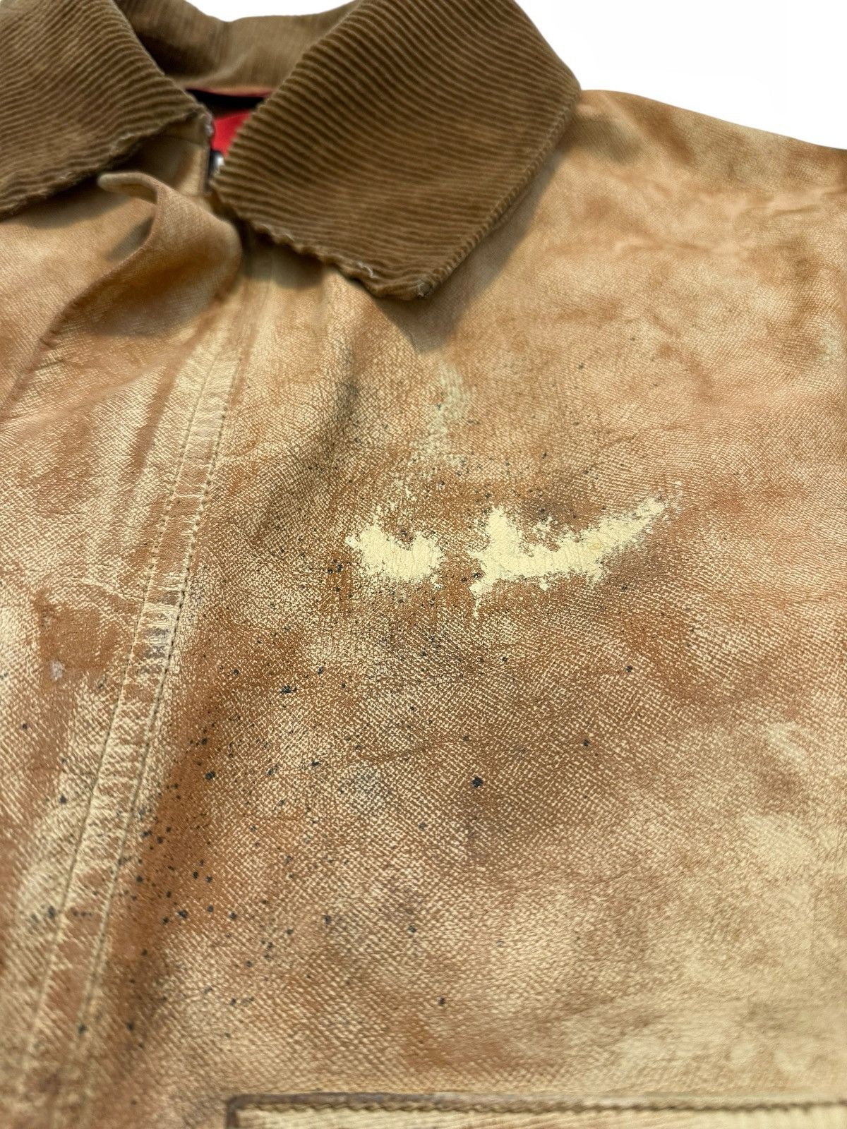 424 RARE $5k Leather Distressed “Carhartt” Work Jacket Size US M / EU 48-50 / 2 - 11 Thumbnail