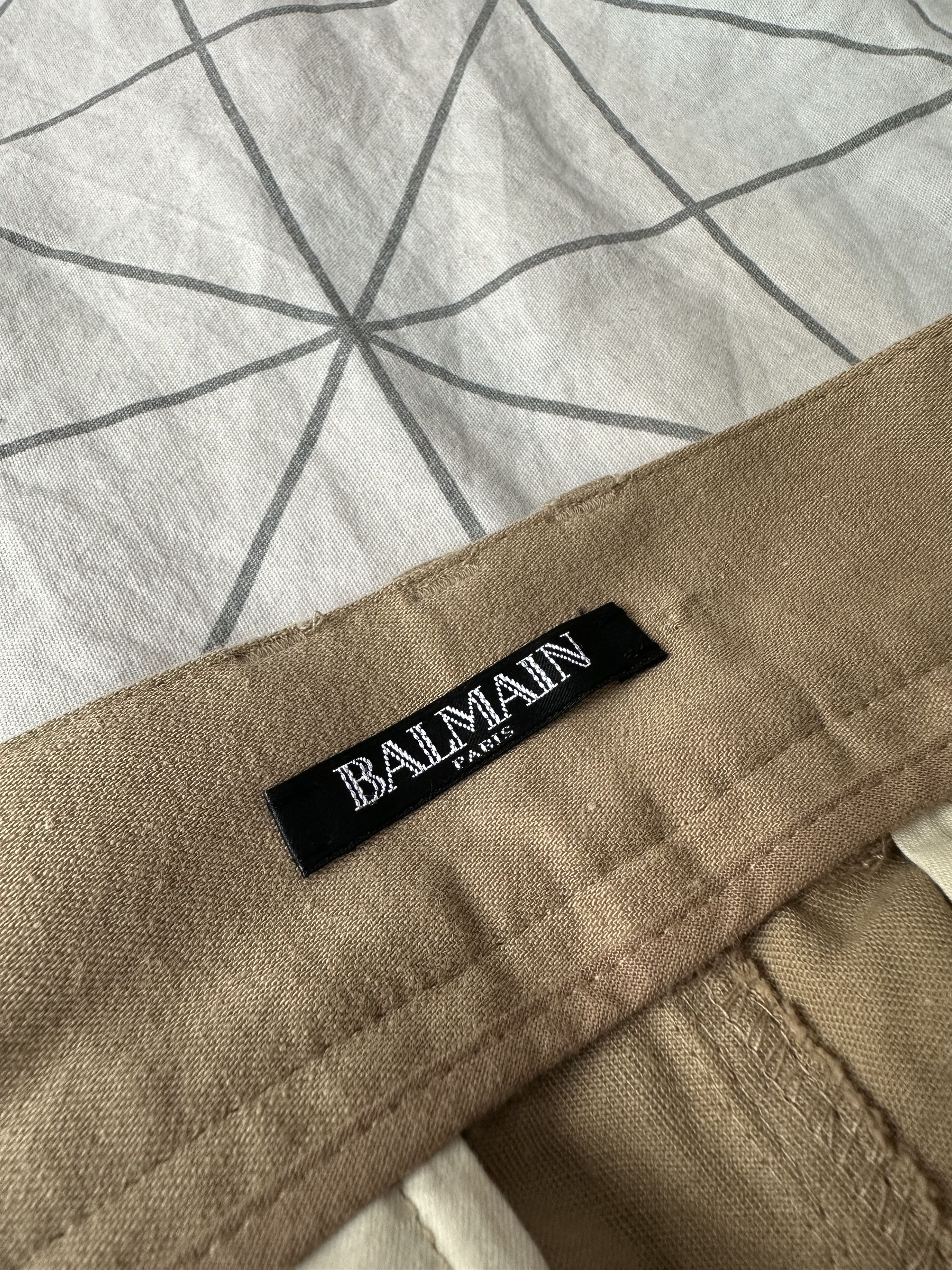 Balmain SS18 Balmain Runway Biker Beige Sand Pants Oliver Rousteing Size US 30 / EU 46 - 7 Thumbnail