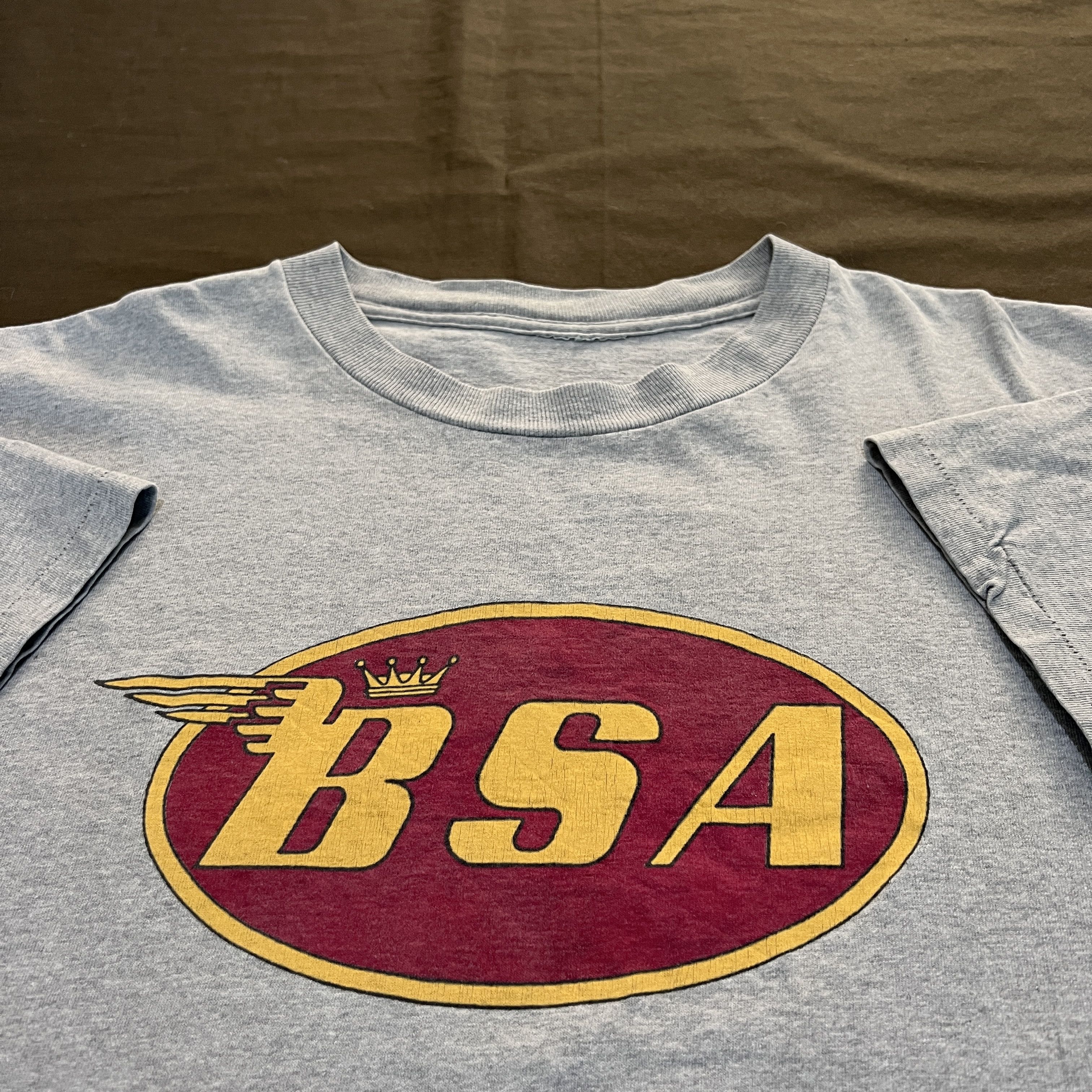 Harley Davidson × Vintage Vintage 90s Motorcycle BSA British Cycling Biker Promo Tee Size US XL / EU 56 / 4 - 1 Thumbnail