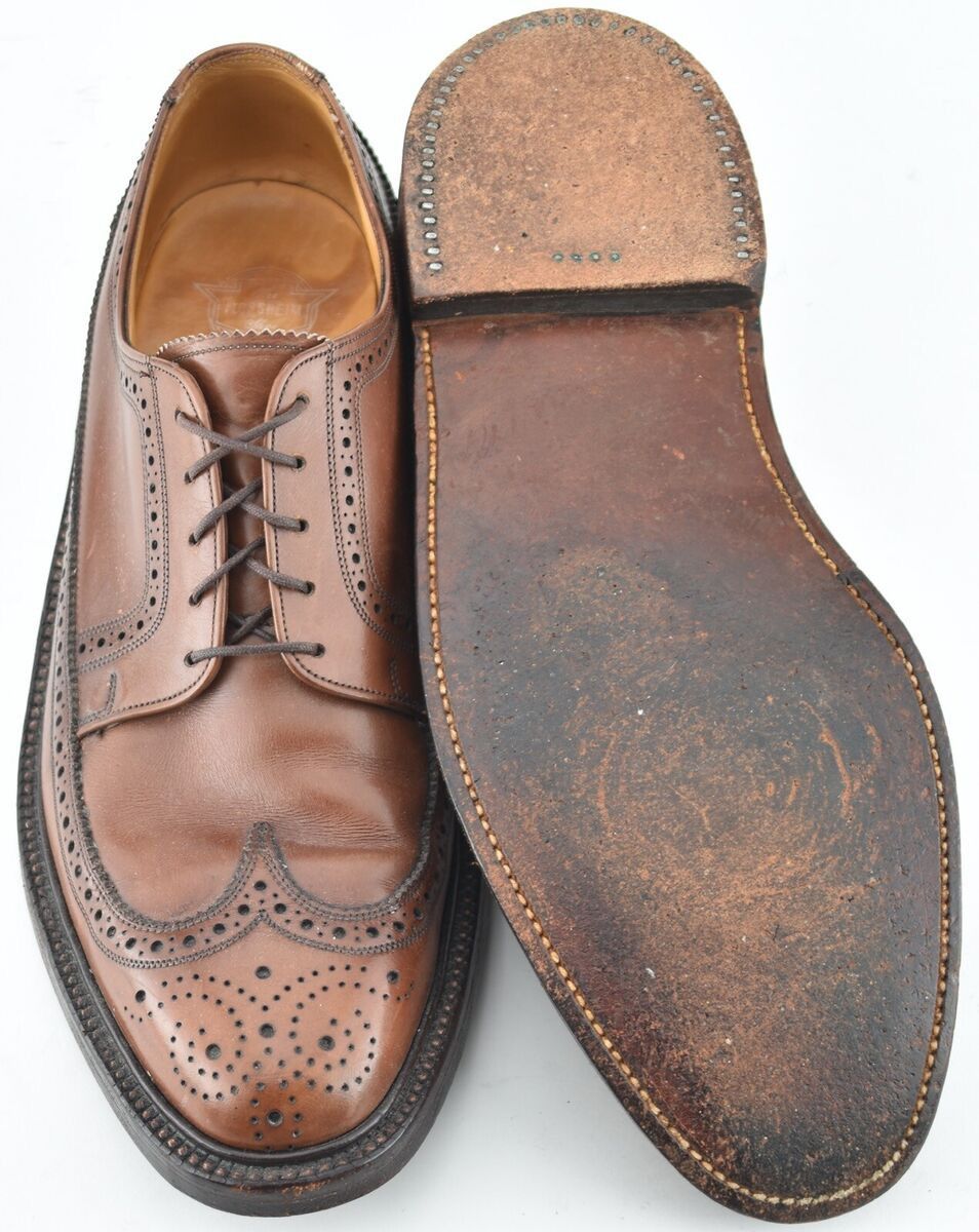 Florsheim 68 VINTAGE FLORSHEIM 8.5A VARSITY Bourbon CALF SHOES 30679 Size US 8.5 / EU 41-42 - 7 Thumbnail