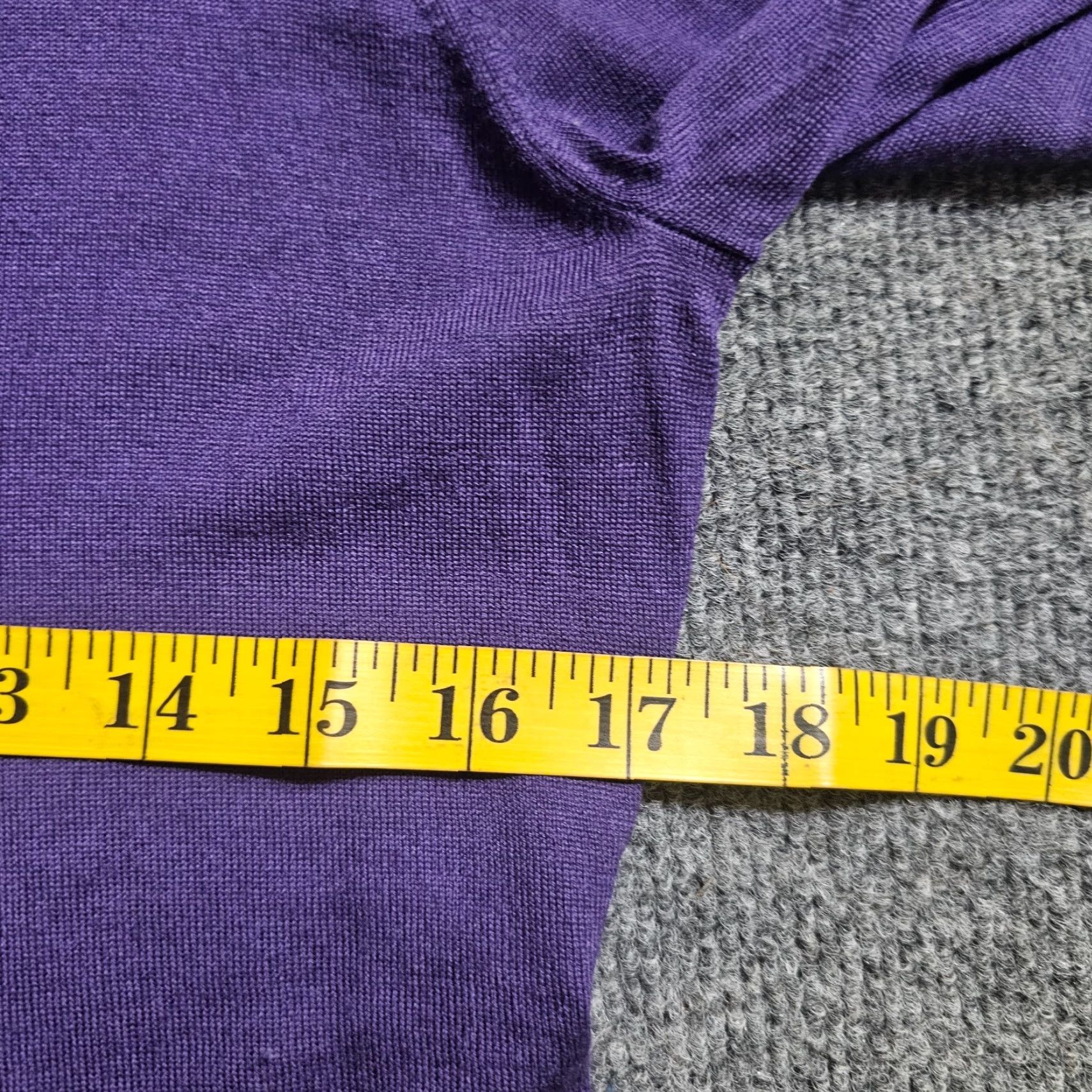 Elie Tahari Elie Tahari Cardigan Sweater Women Small Purple Merino Button Career Casual Sleeve Long Round Neck Size S / US 4 / IT 40 - 6 Thumbnail
