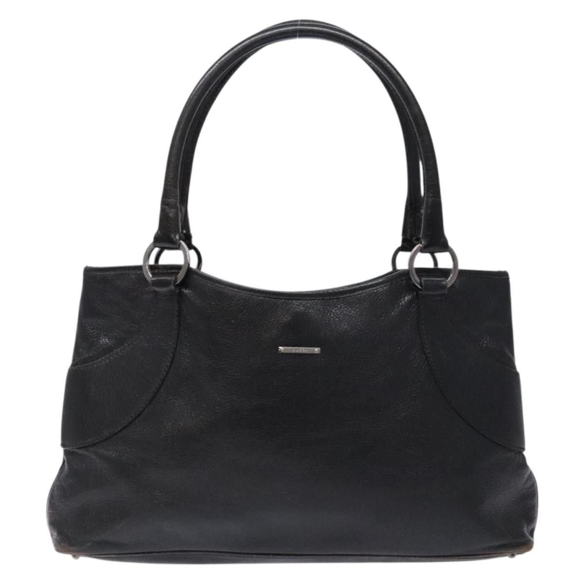 Gucci GUCCI Tote Bag Leather Black Silver Size ONE SIZE - 2 Thumbnail