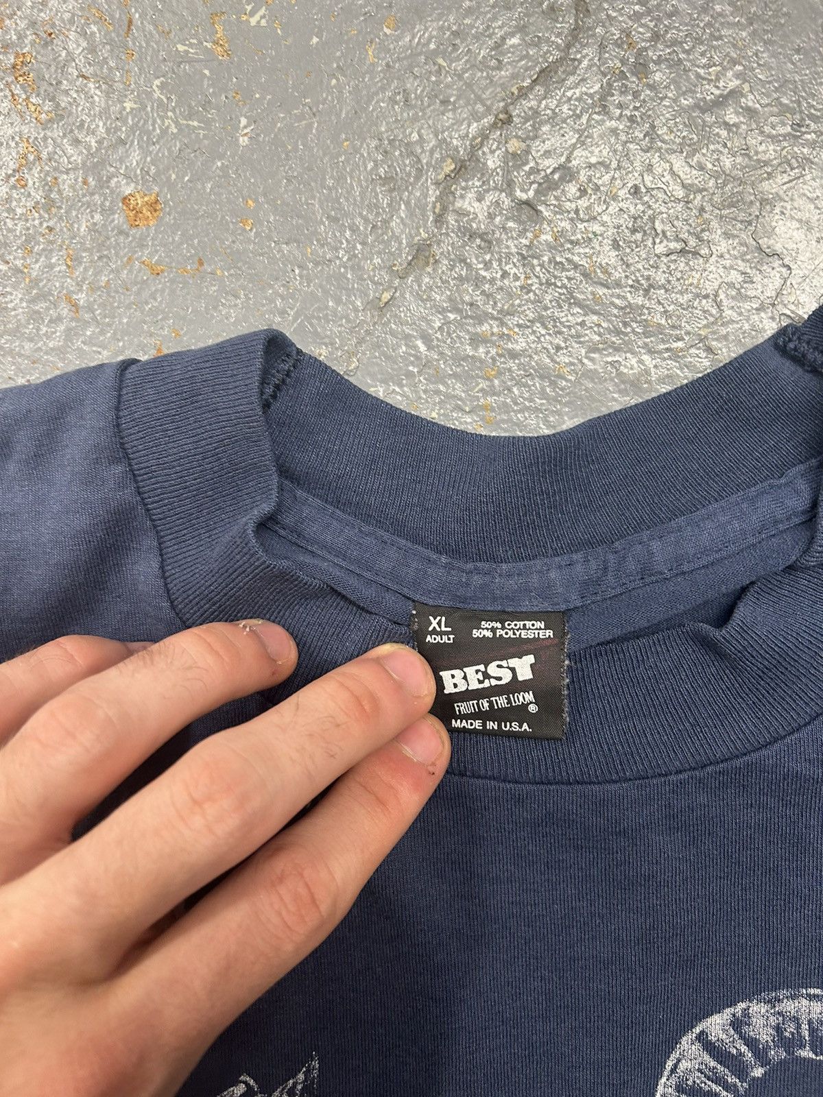 Vintage CRazy Vintage 90s Essential Oregon Trail Navy Animal T-Shirt Size US XL / EU 56 / 4 - 3 Thumbnail