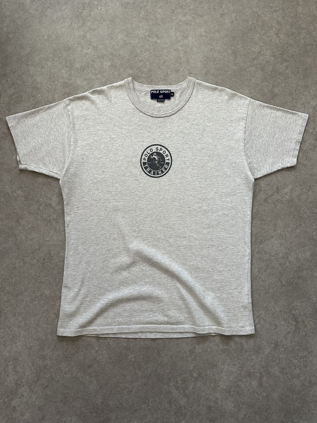 Polo Ralph Lauren Vintage Polo Sport Trainer Shirt 90’s Simple Graphic Tee Size US XL / EU 56 / 4 - 2 Thumbnail