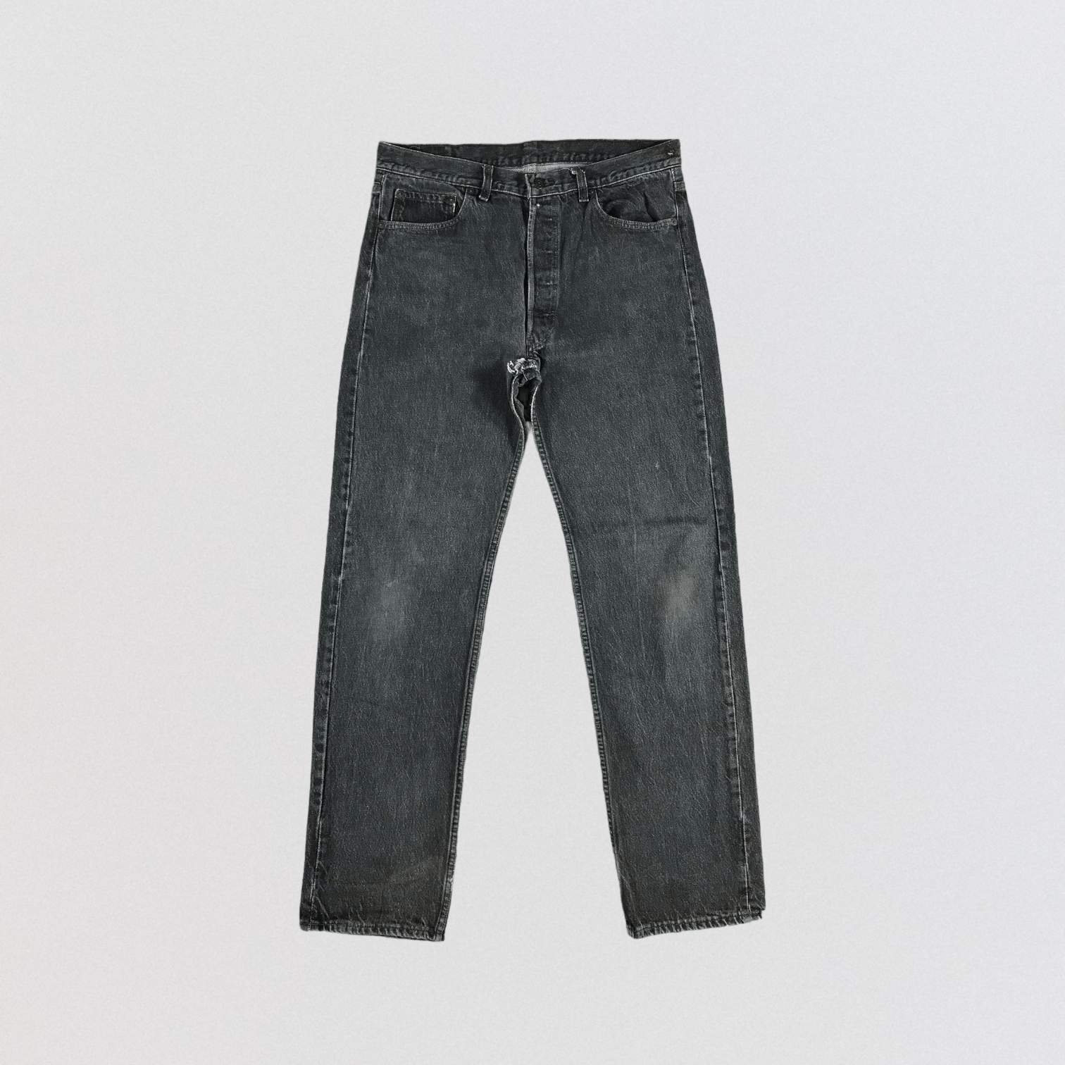 Levi's Vintage 90s Levis 501 Faded Black Jeans-JM2584 Size US 35 - 1 Thumbnail