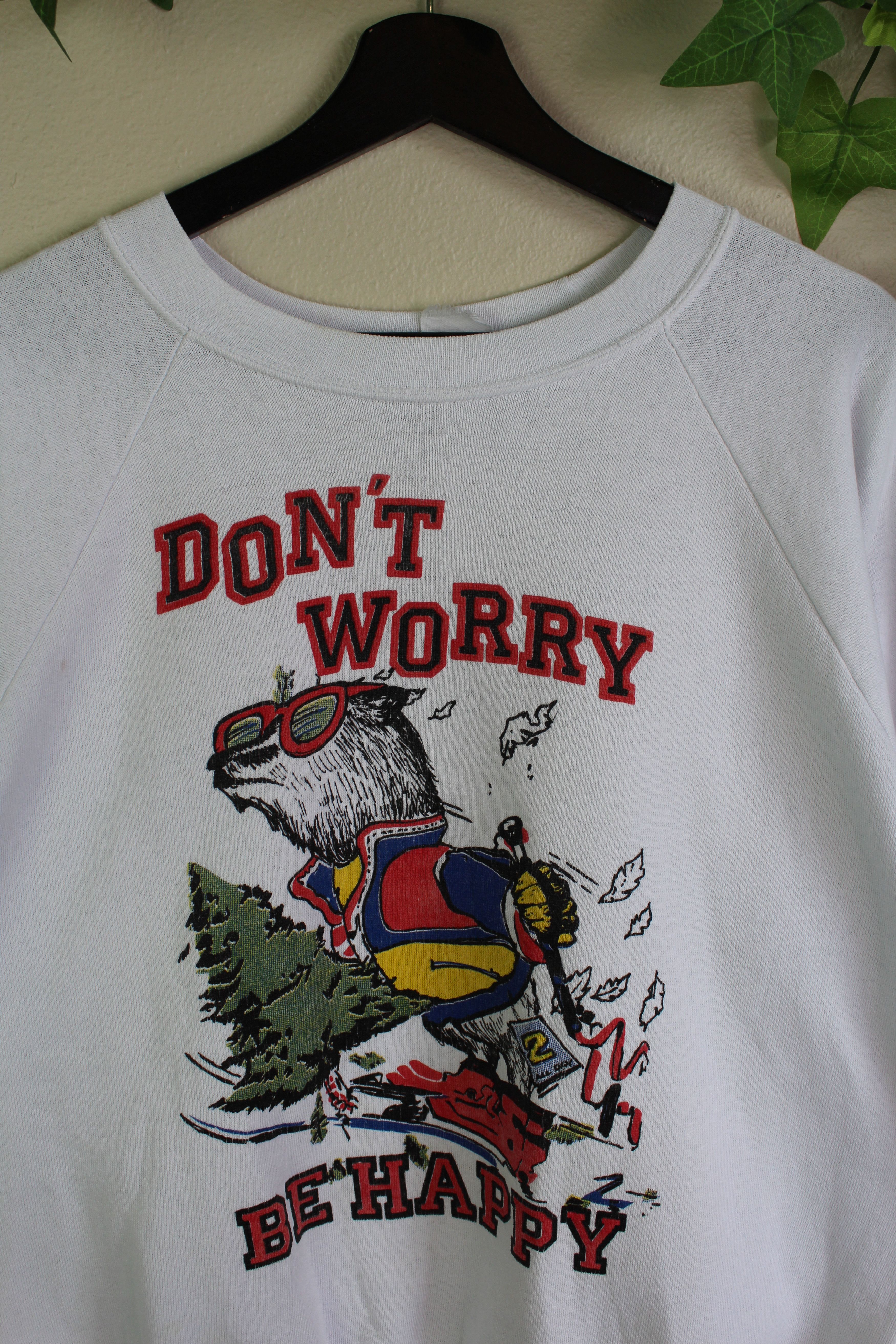 Vintage VINTAGE POSITIVE VIBES SKIING ANIMAL SWEATSHIRT Size US L / EU 52-54 / 3 - 2 Thumbnail