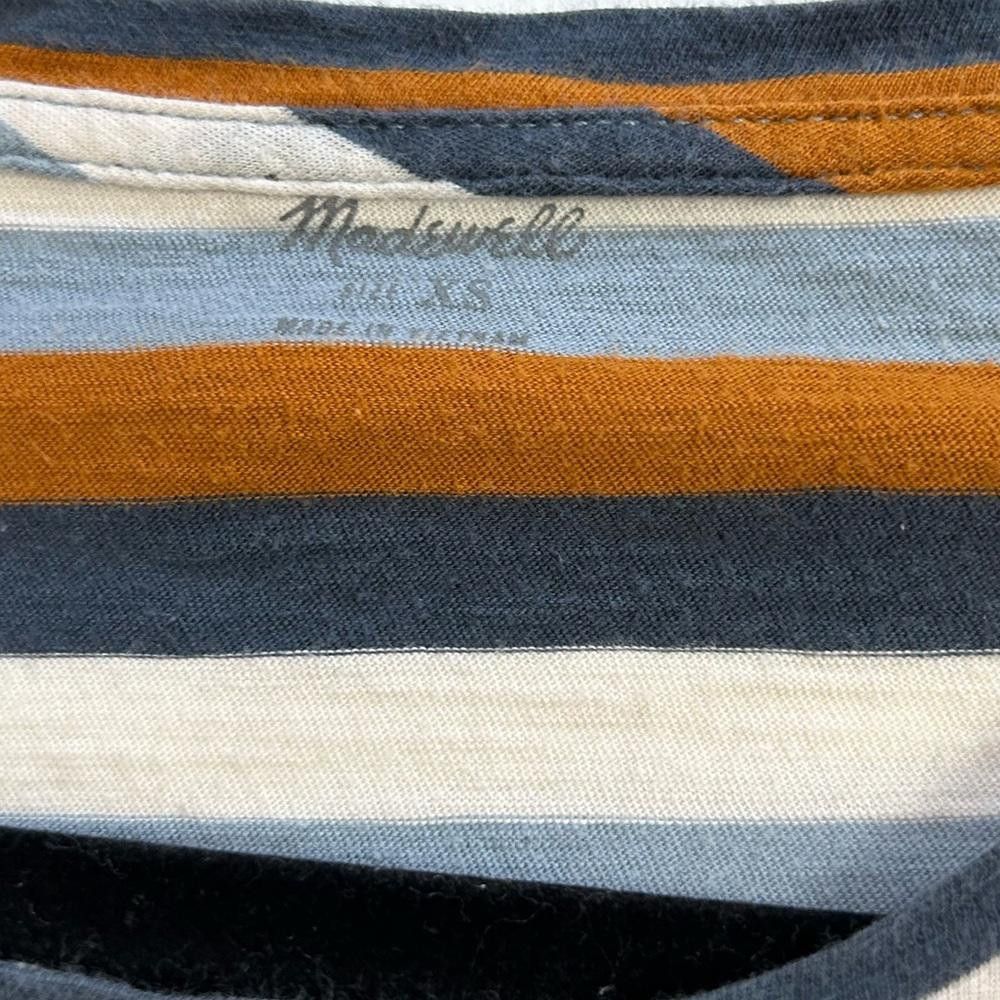 Madewell Madewell l Whisper Striped Cotton Tee XS Size XS / US 0-2 / IT 36-38 - 7 Thumbnail