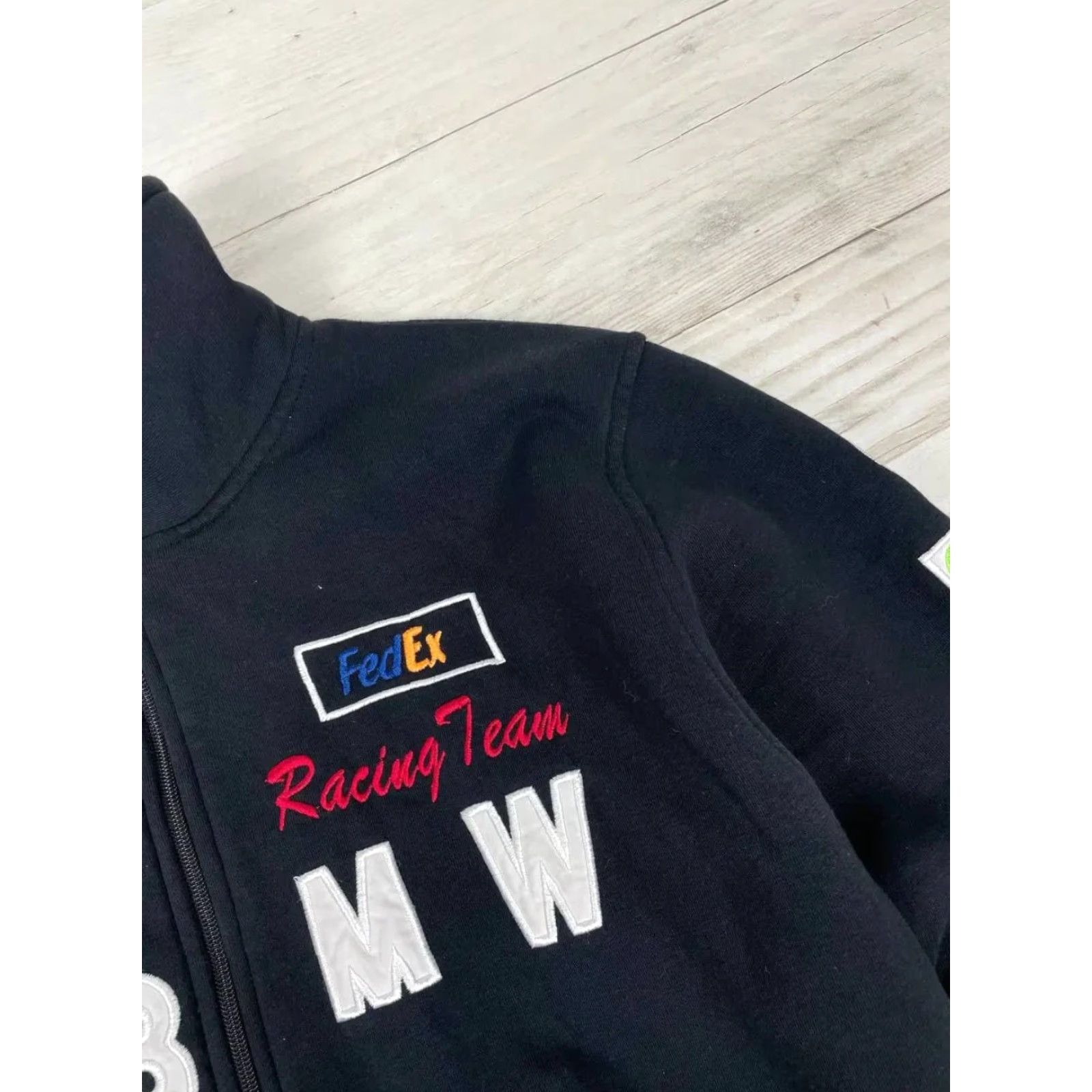 BMW VINTAGE BMW Racing Team Full Zip Sweatshirt Men L Black Logo Sweatshirt Size US L / EU 52-54 / 3 - 7 Thumbnail