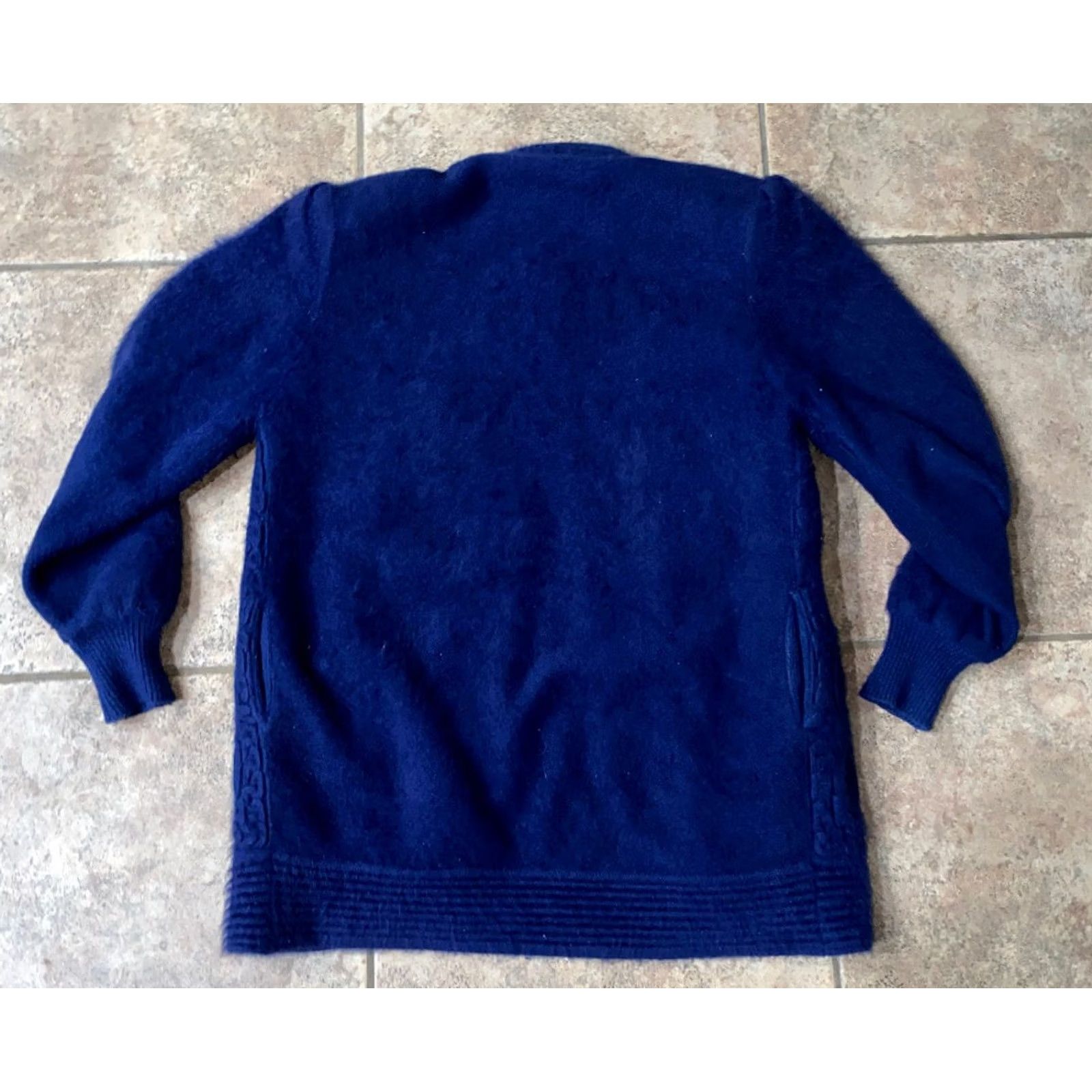 pandora VINTAGE Chabar Of Scottsdale Sweater Womens Blue Andora Yarn Soft Size L Womens Size L / US 10 / IT 46 - 6 Thumbnail