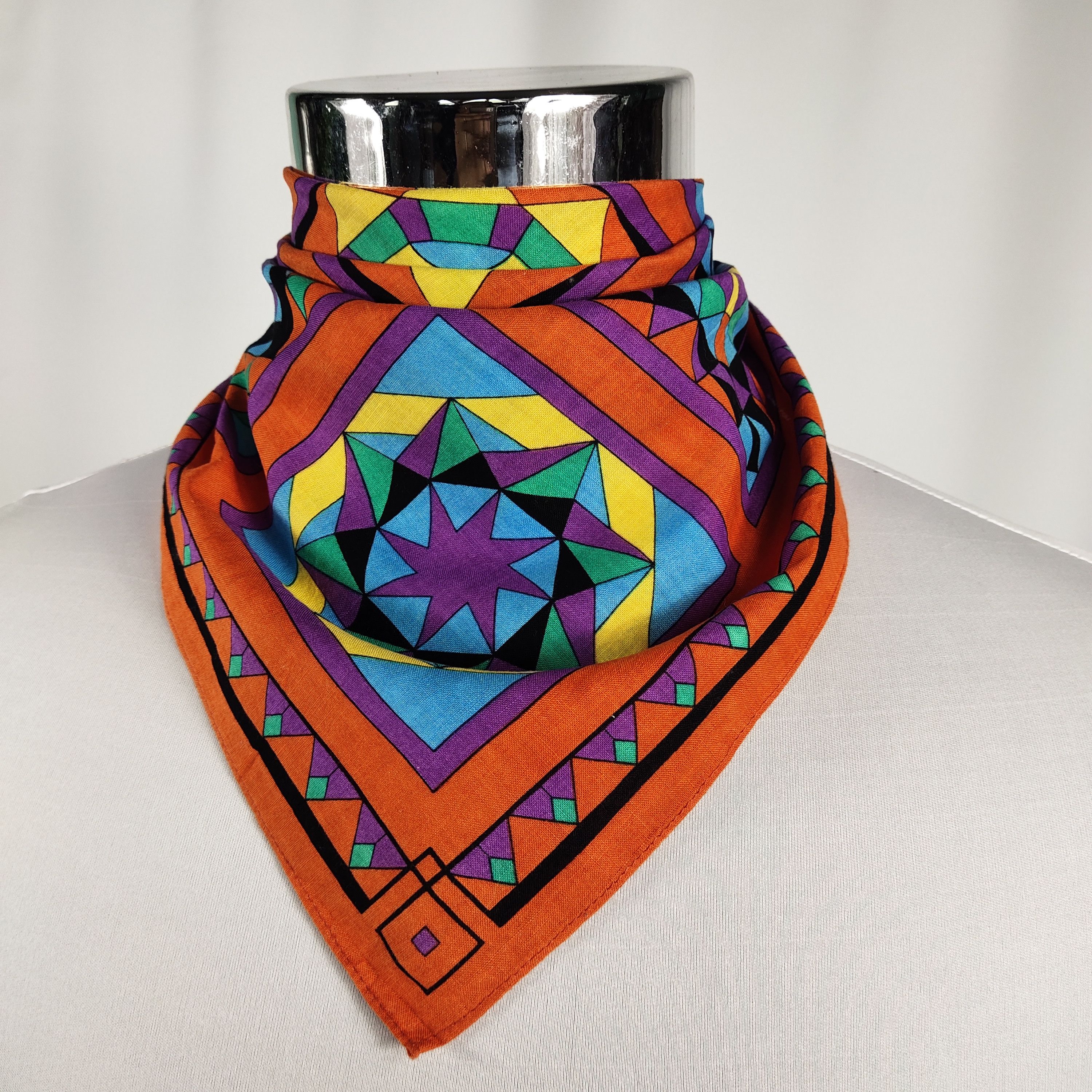 Japanese Brand × Vintage Jun Handkerchief / Neckerchief / Bandana FZ347 Size ONE SIZE - 1 Thumbnail