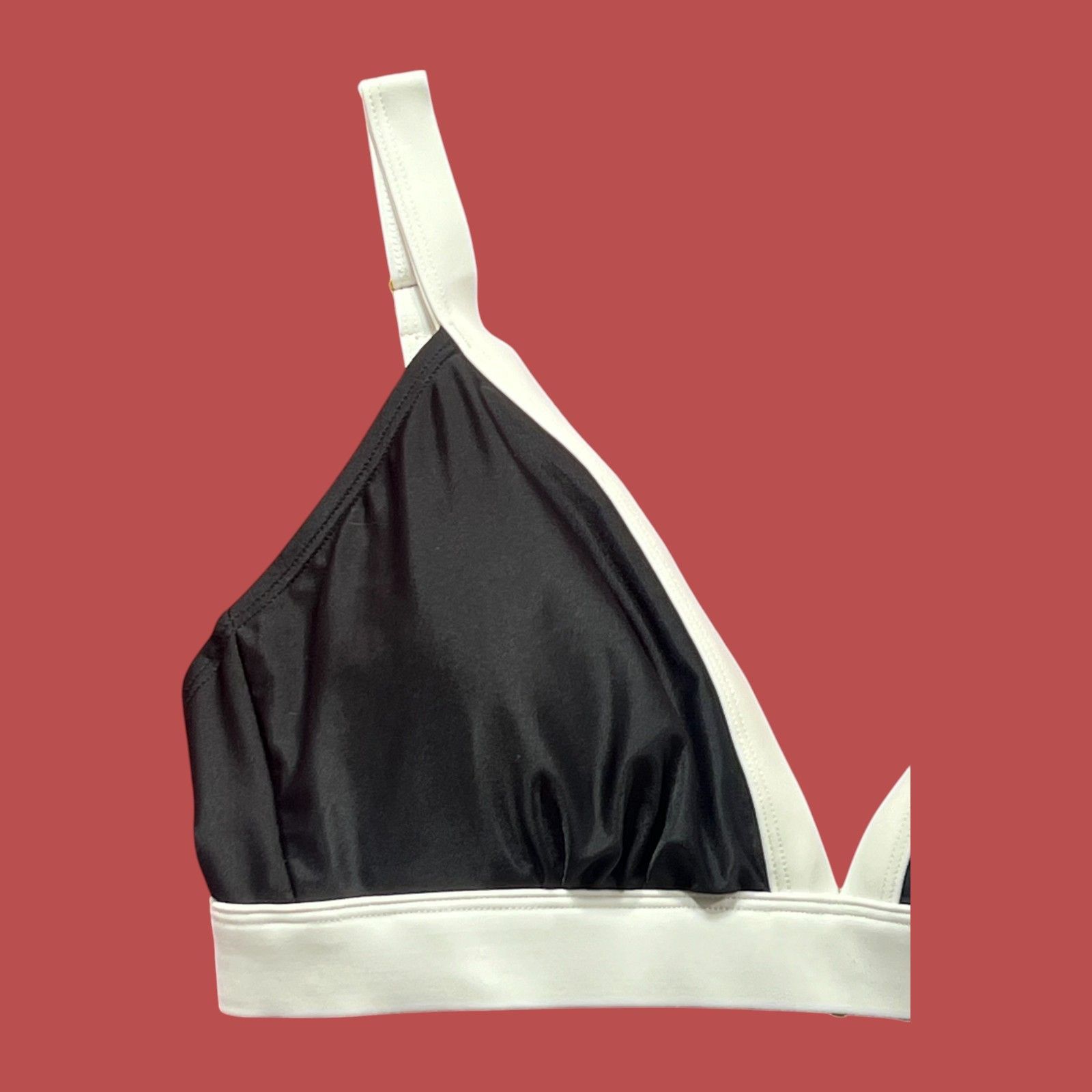 Other Shade & Shore - Women's Wide Band Triangle Bikini Top -Black Size ONE SIZE - 13 Thumbnail