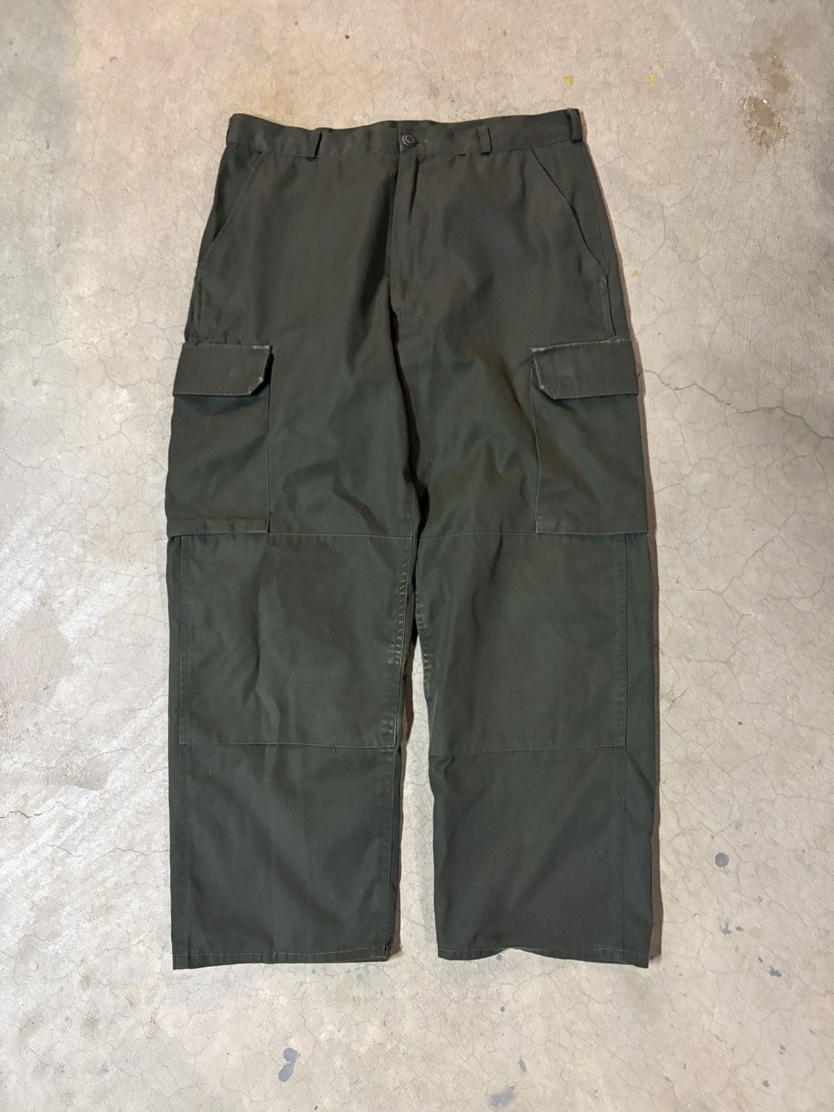 Other Vintage 00’s US Military Cargo Pants Faded Dark Green 32x29 Size US 32 / EU 48 - 1 Thumbnail