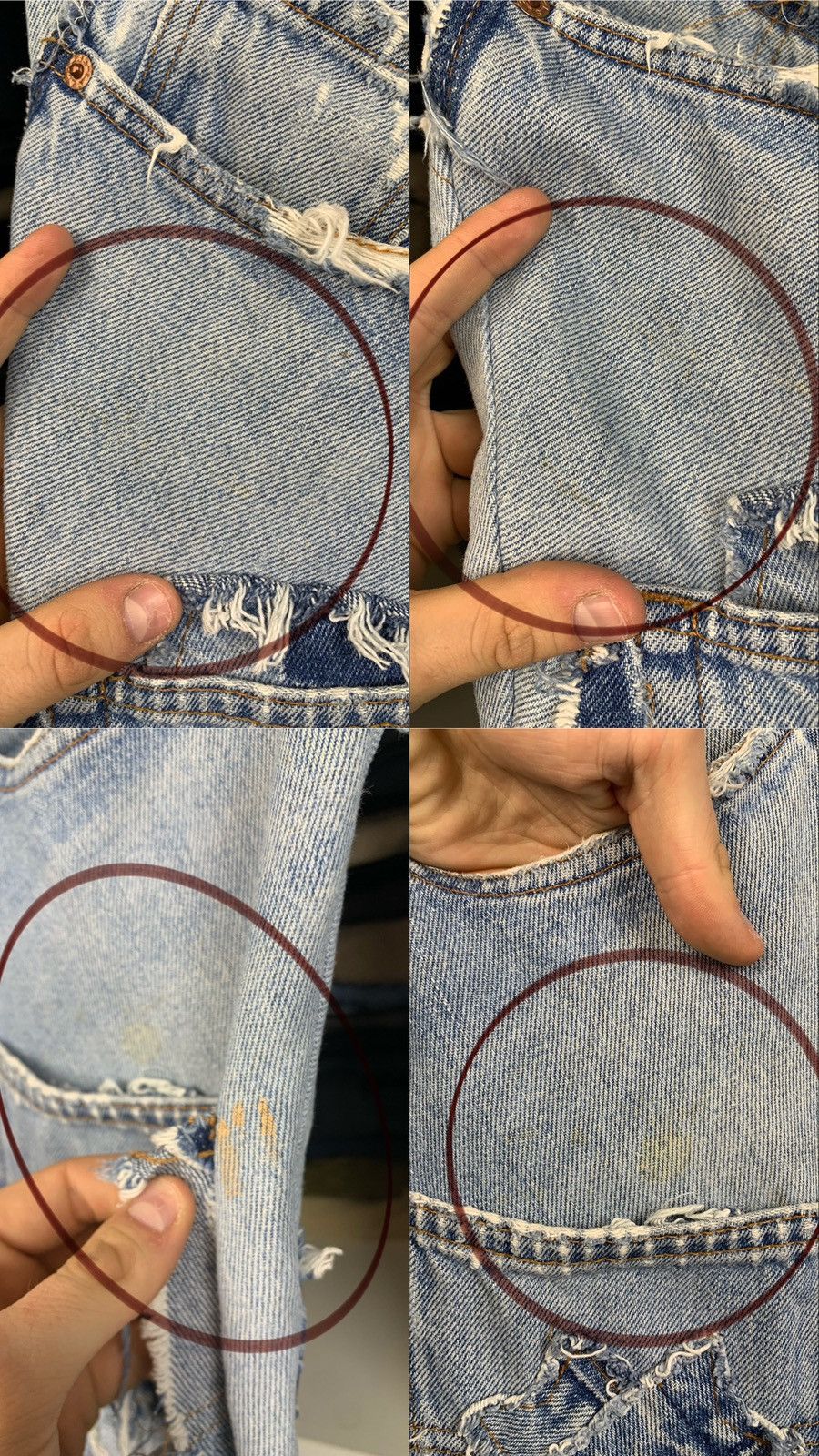 Levi's Women's Custom Patchwork Jeans with Levi's 501 Denim Panels Size 30" / US 8 / IT 44 - 11 Thumbnail