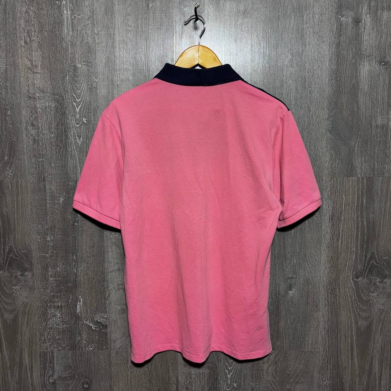 Yves Saint Laurent VINTAGE YVES SAINT LAURENT YSL BIG SPELLOUT LOGO PINK POLO Size US L / EU 52-54 / 3 - 5 Thumbnail