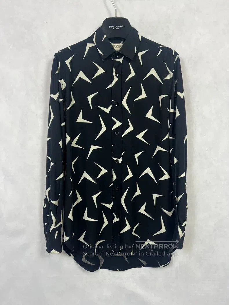 Saint Laurent Paris Saint Laurent SLP15FW Boomerang Print Shirt Size US M / EU 48-50 / 2 - 1 Thumbnail