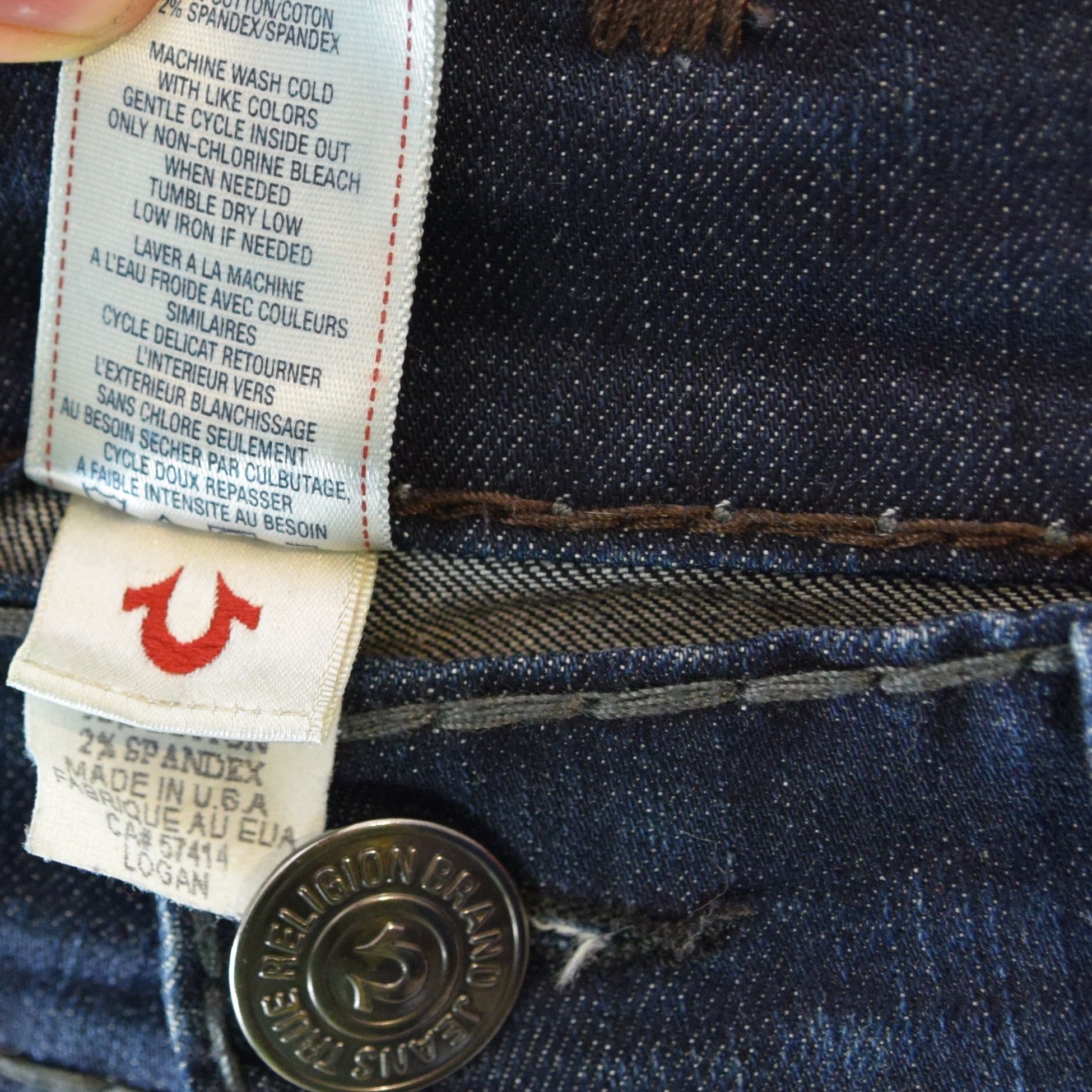 True Religion Vintage True Religion jeans Logan Super T Denim Pants Size US 32 / EU 48 - 8 Thumbnail