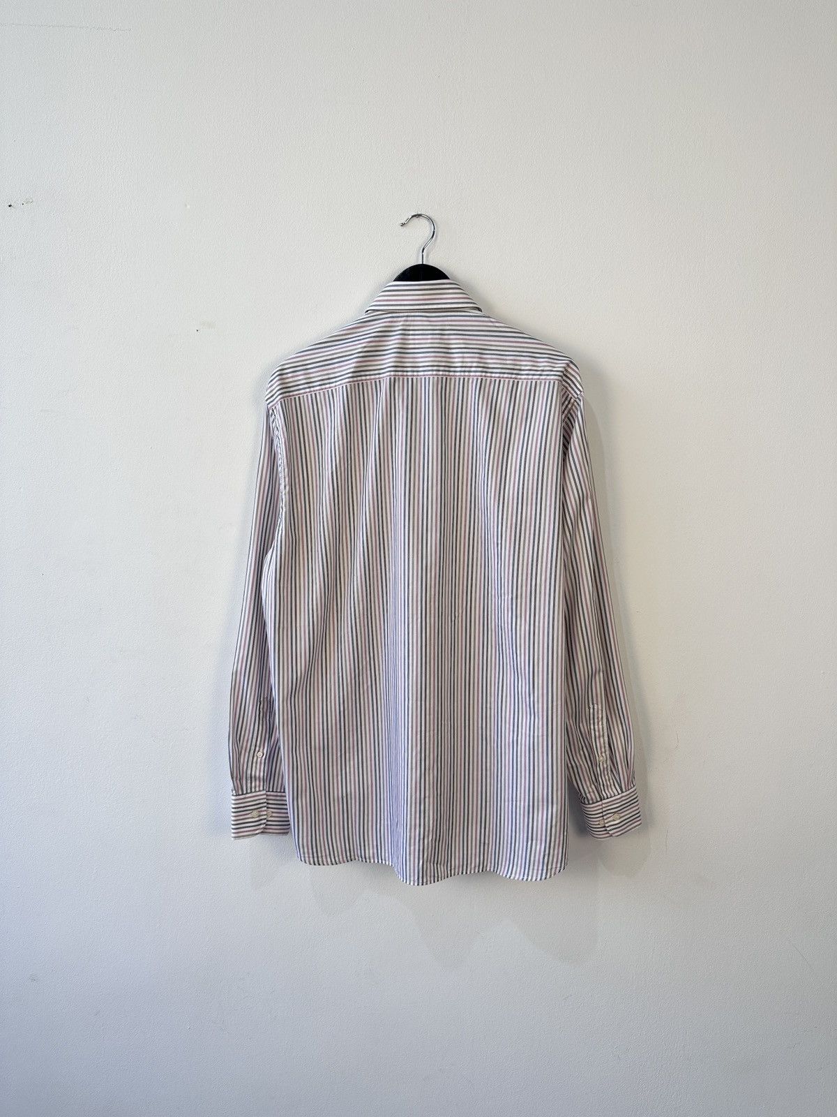 Paul & Shark Paul & Shark Yachting Shirt Size L 16.5 Pink Brown Striped Size US L / EU 52-54 / 3 - 11 Thumbnail