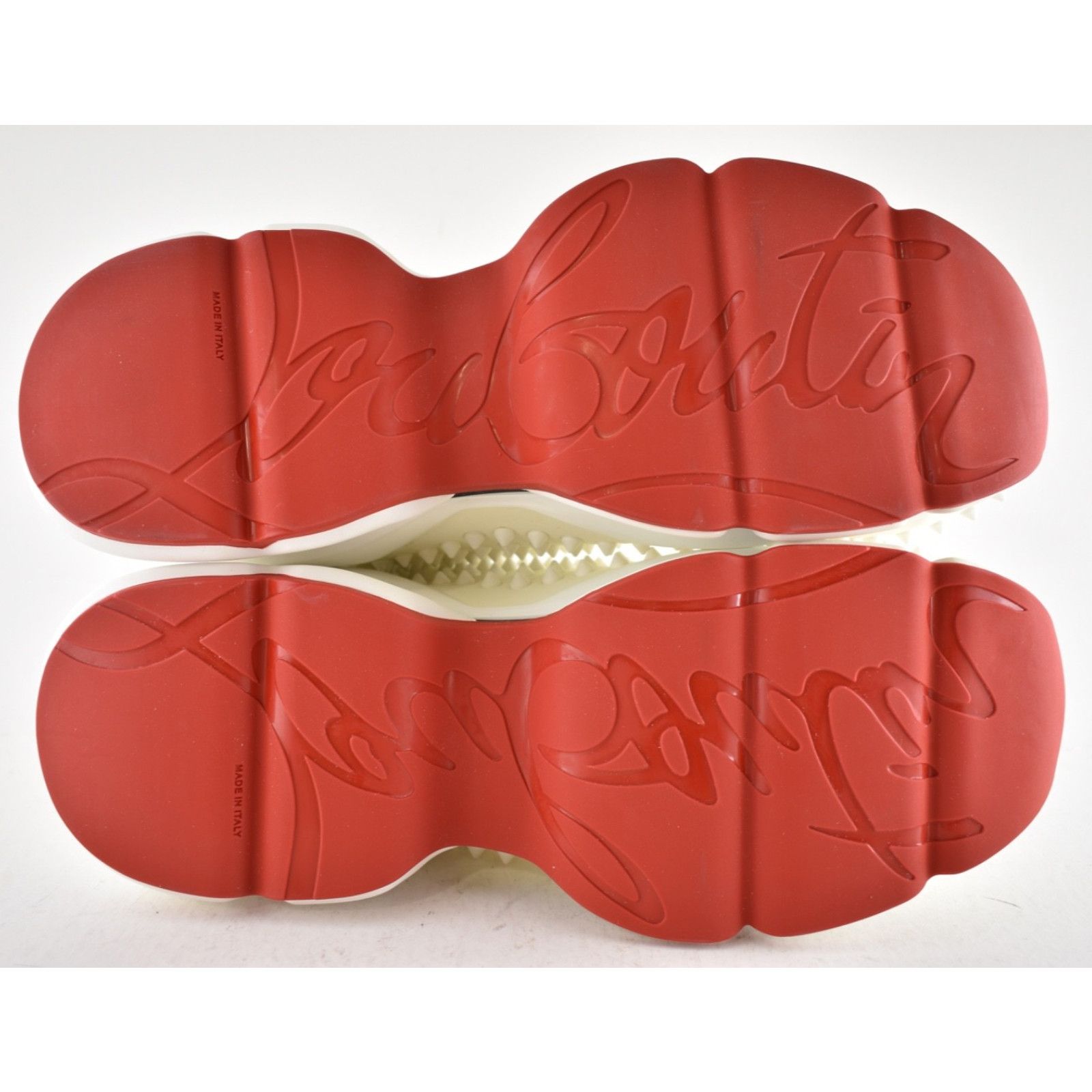 Christian Louboutin Christian Louboutin Mens Spike Sock 30 Neoprene White Low Size US 11 / EU 44 - 13 Thumbnail