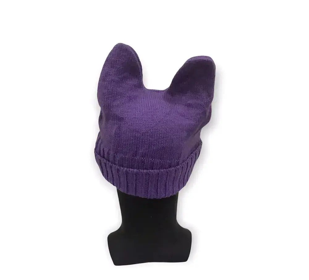 Vintage Japanese Brand Devil Horn Beanie Hat Size ONE SIZE - 4 Thumbnail
