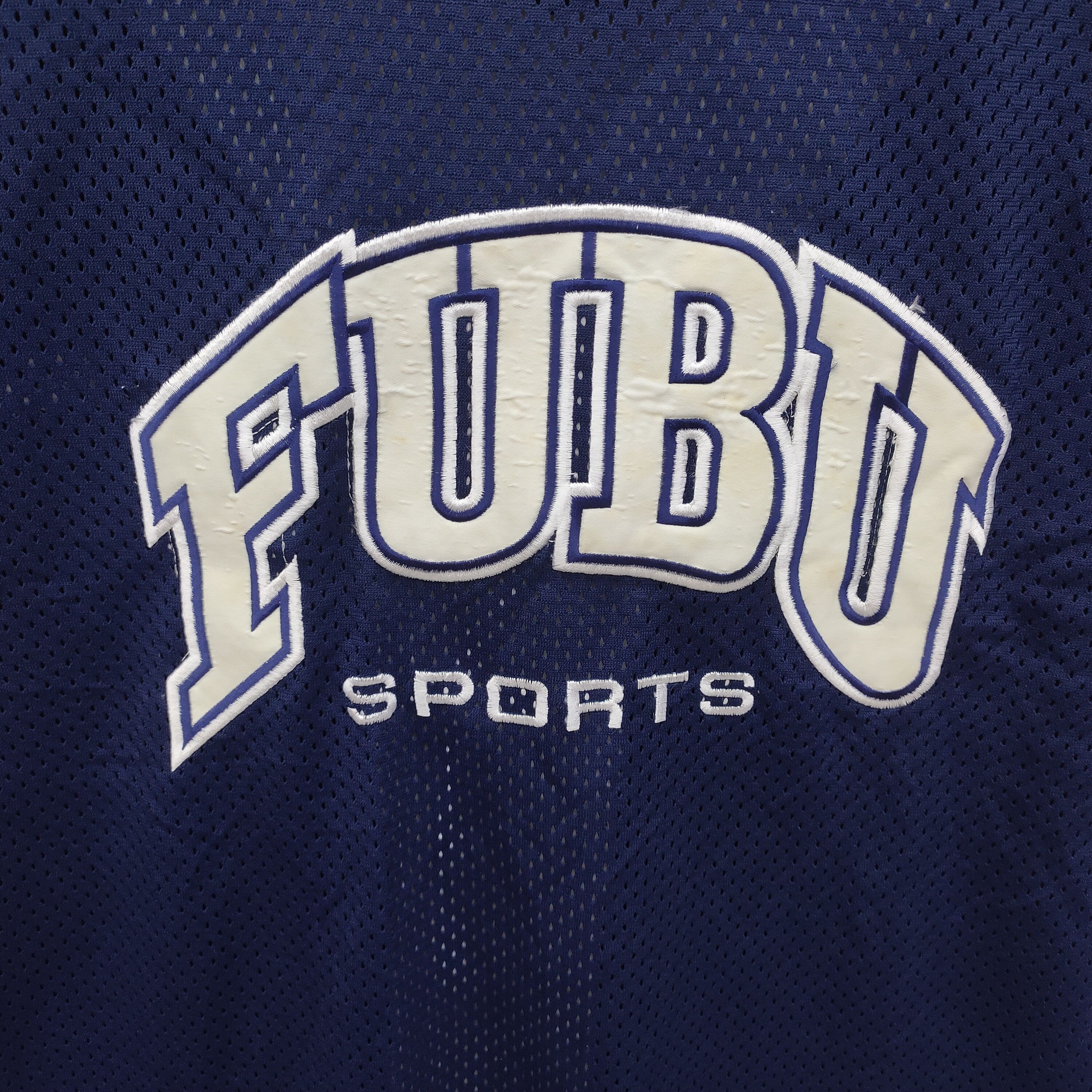 Fubu × Vintage Vintage Fubu Hip Hop Big Logo Jersey Navy Blue White Size US L / EU 52-54 / 3 - 6 Thumbnail