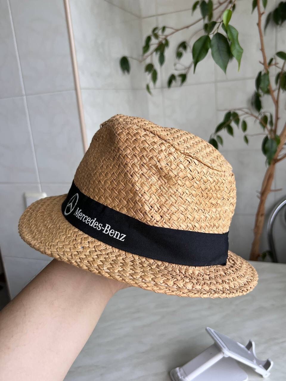 Mercedes-Benz × Vintage Official Vintage Mercedes Benz Straw Bucket Hat Daimler AG Size ONE SIZE - 8 Thumbnail