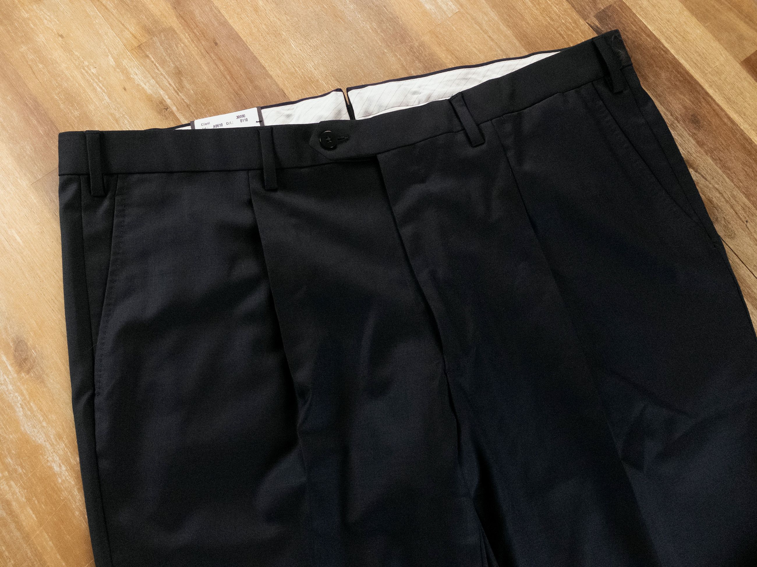Caruso CARUSO navy blue wool dress pants trousers 42 / 58 Size US 42 / EU 58 - 2 Thumbnail