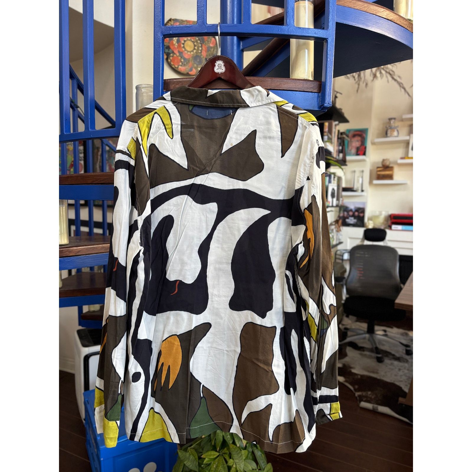 Our Legacy Our Legacy Box Shirt Abstract Print Size 52 (L) Size US L / EU 52-54 / 3 - 2 Thumbnail
