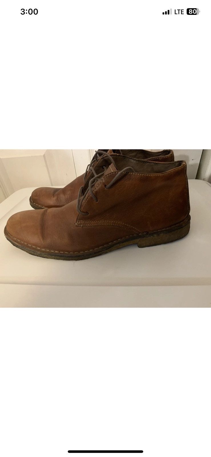 Johnston & Murphy Johnston & Murphy Mens Sz 13M Red Brown Leather Chukka Boot Size US 13 / EU 46 - 7 Thumbnail