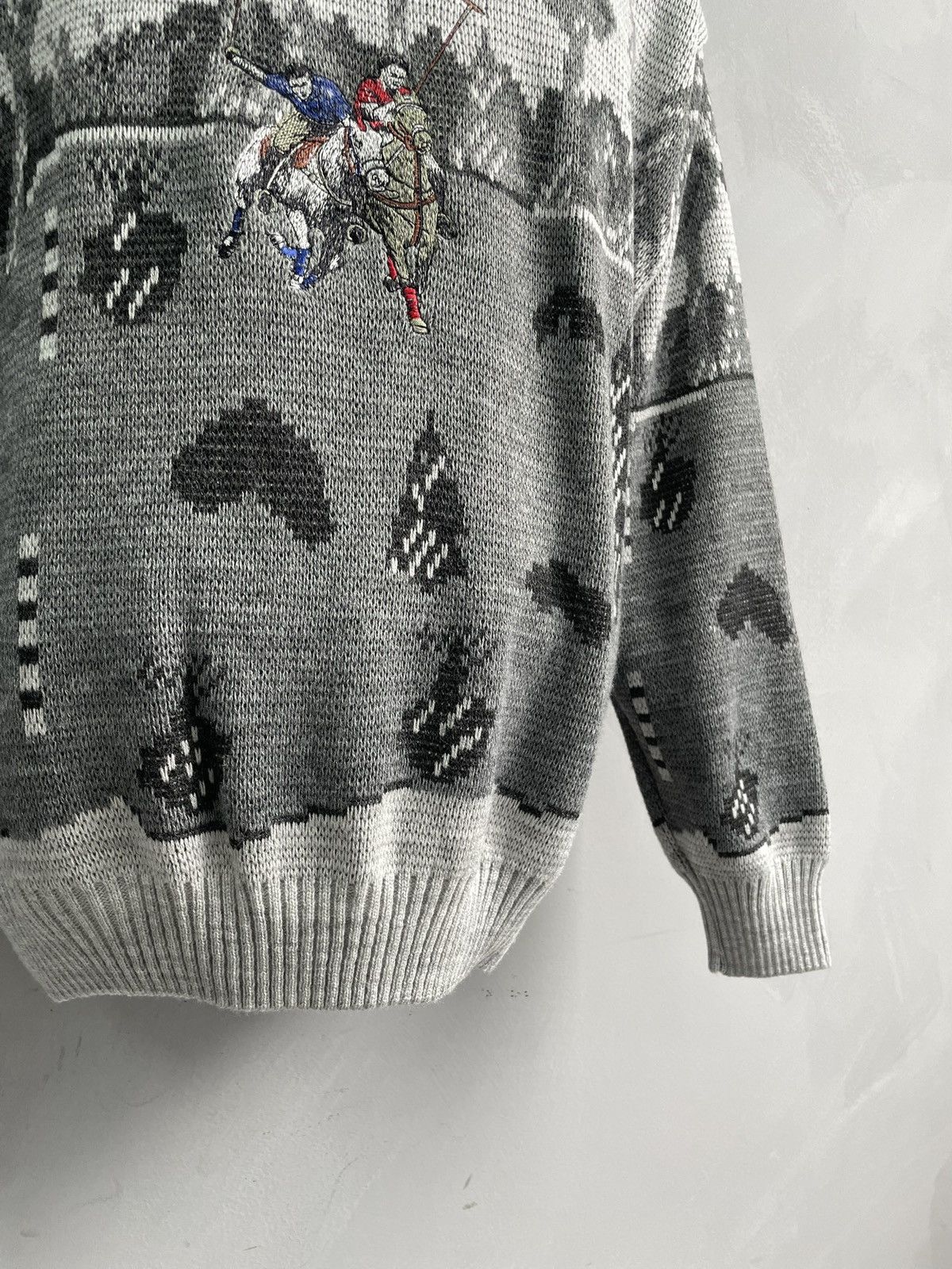Lacoste Lacoste chemise style over print sweater crewneck y2k Size US L / EU 52-54 / 3 - 5 Thumbnail
