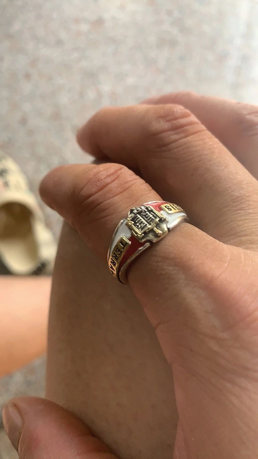 Other Distressed Skin-Texture Ring – Vintage Tarnished Metal Size ONE SIZE - 5 Thumbnail