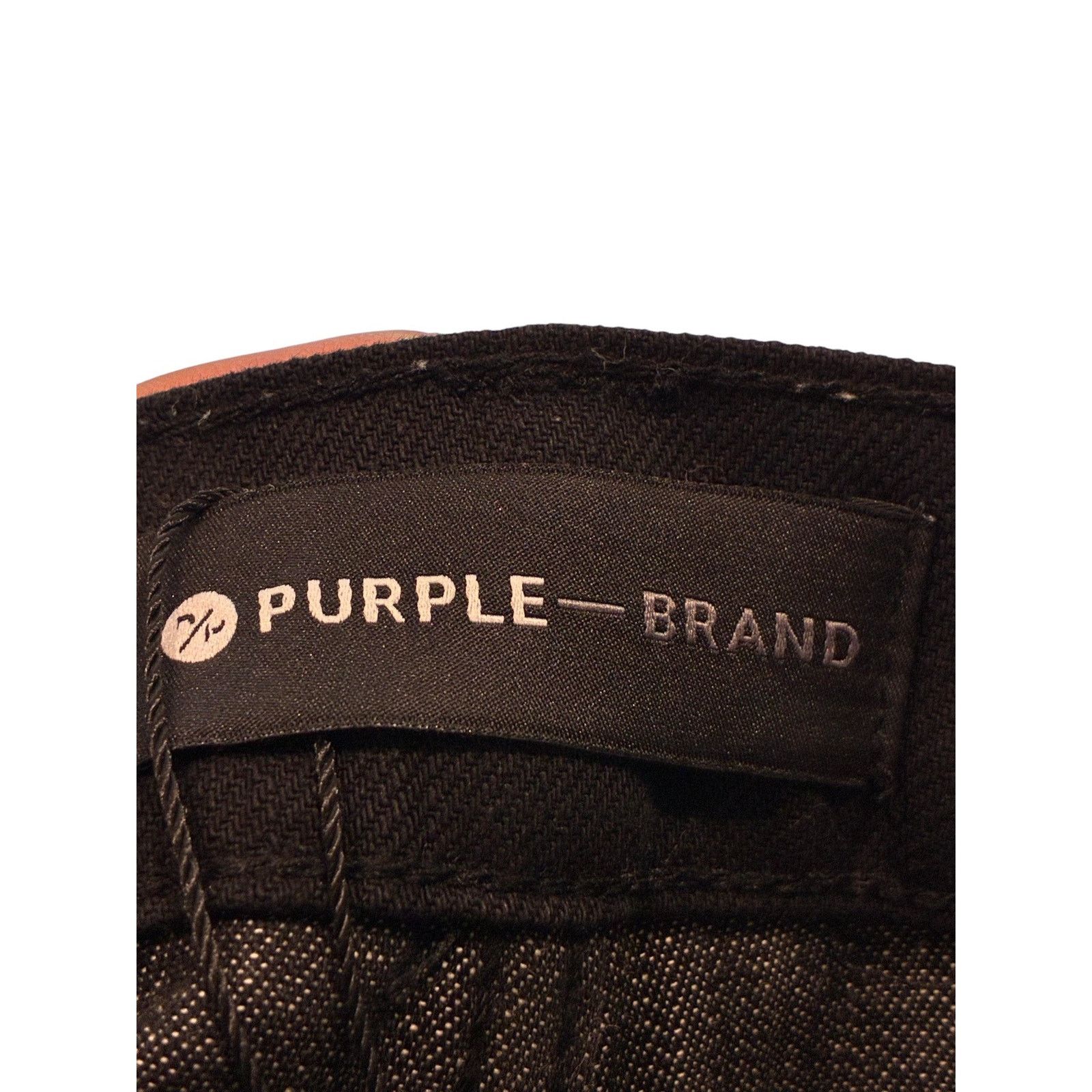 Purple Brand Purple Brand Black Plain Jeans Size US 31 - 4 Thumbnail