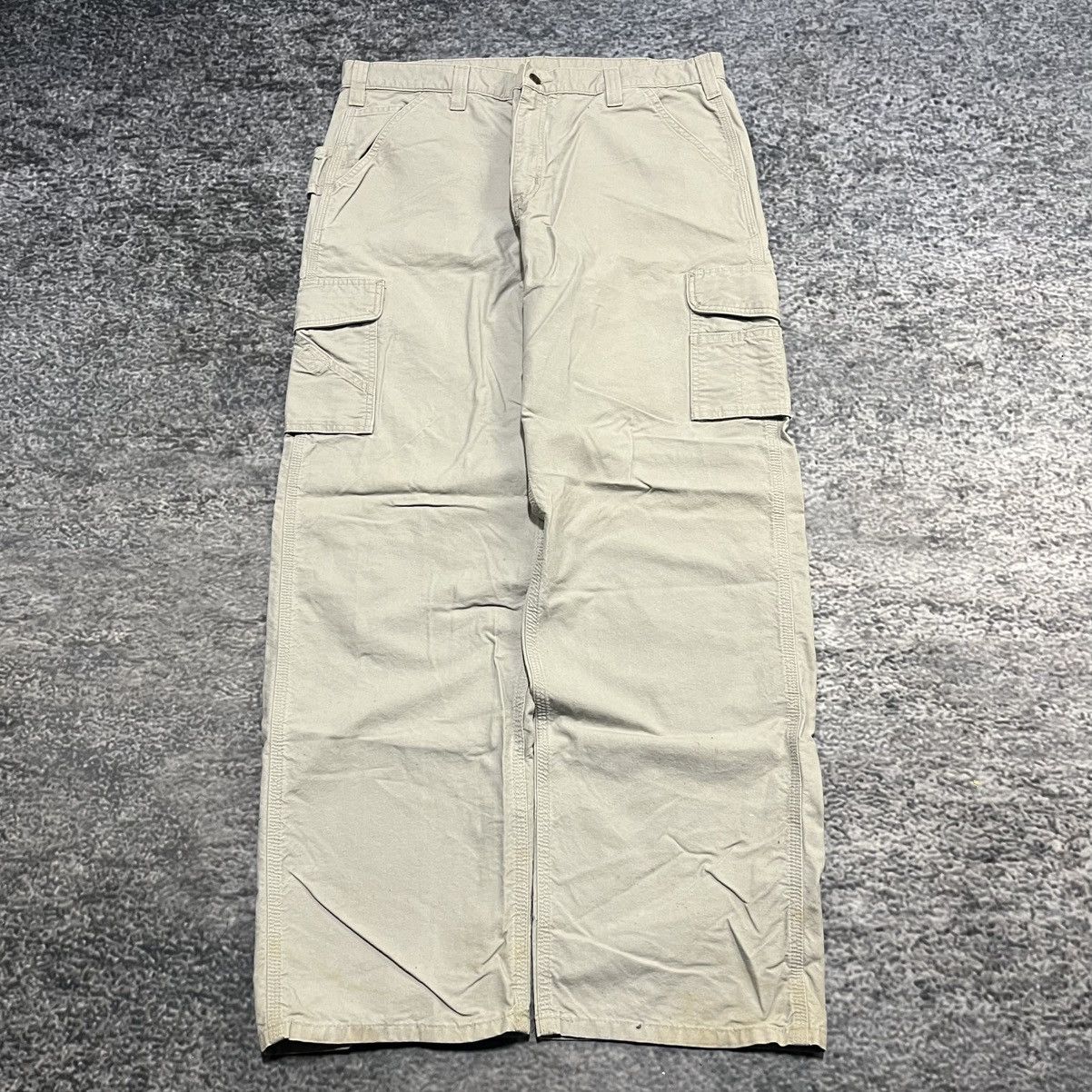 Carhartt VINTAGE CARHARTT BAGGY WIDE LEG WORKWEAR SKATER CARGO PANTS Size US 38 / EU 54 - 2 Thumbnail