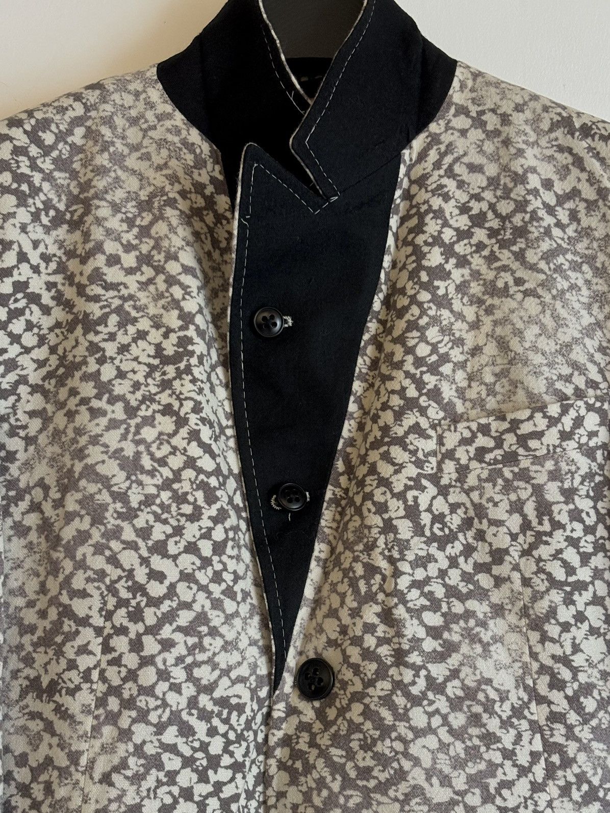 Ann Demeulemeester Ann Demeulemeester | 2006 Distressed Snowflake Suit Jacket Size 46R - 5 Thumbnail